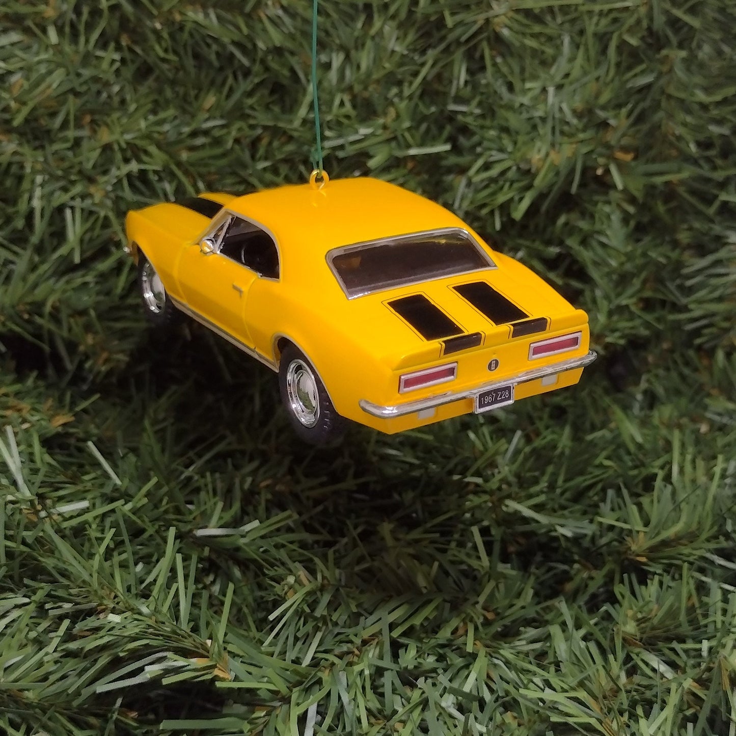 1967 Chevy Camaro Ornament Christmas Tree Decoration Fun Automotive Unique Xmas Gift Idea 5 inches long Yellow Chevrolet 1968 1969