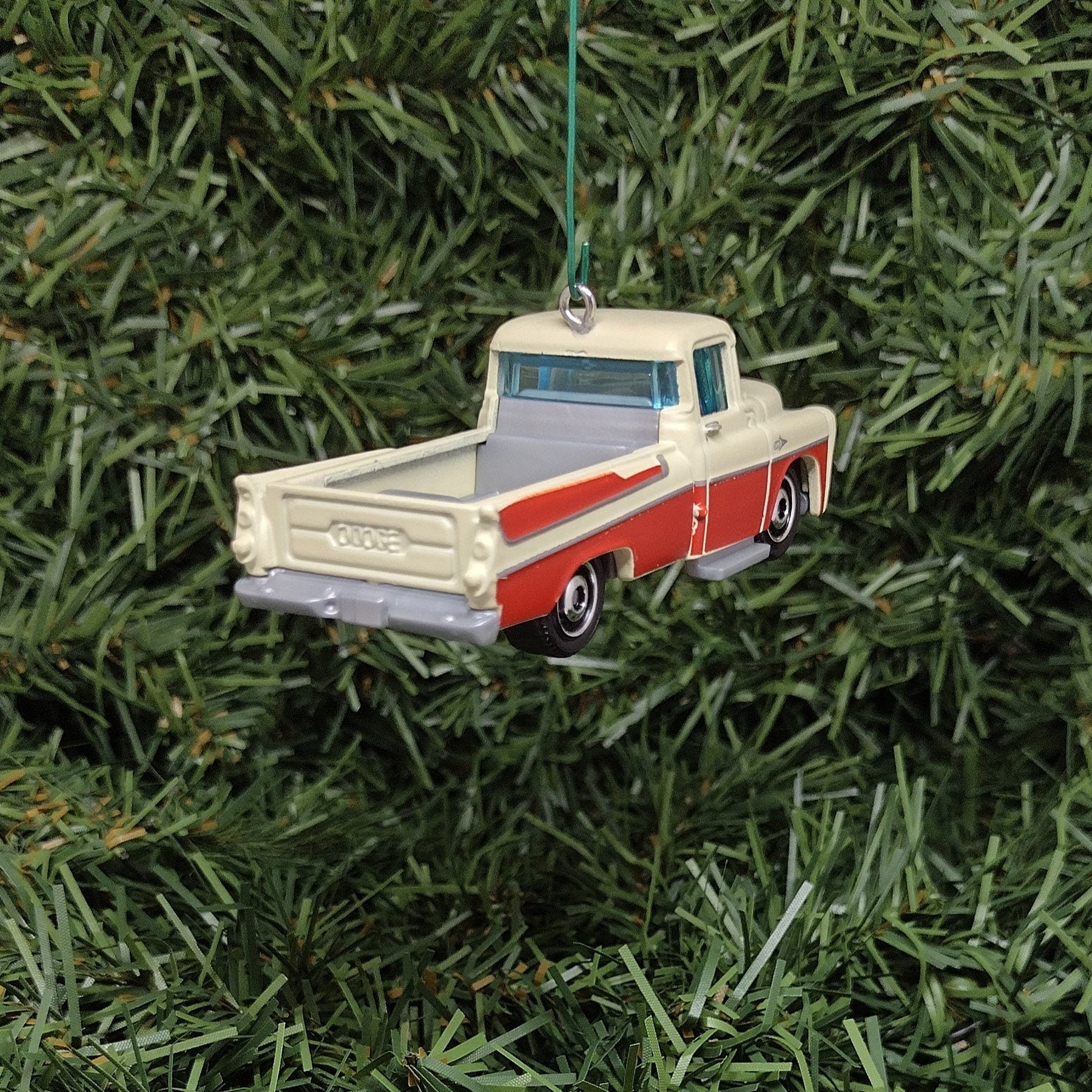 1957 DODGE SWEPTSIDE Ornament Christmas Gift Idea Unique Xmas Tree Decoration 1958 D100 Pickup Truck