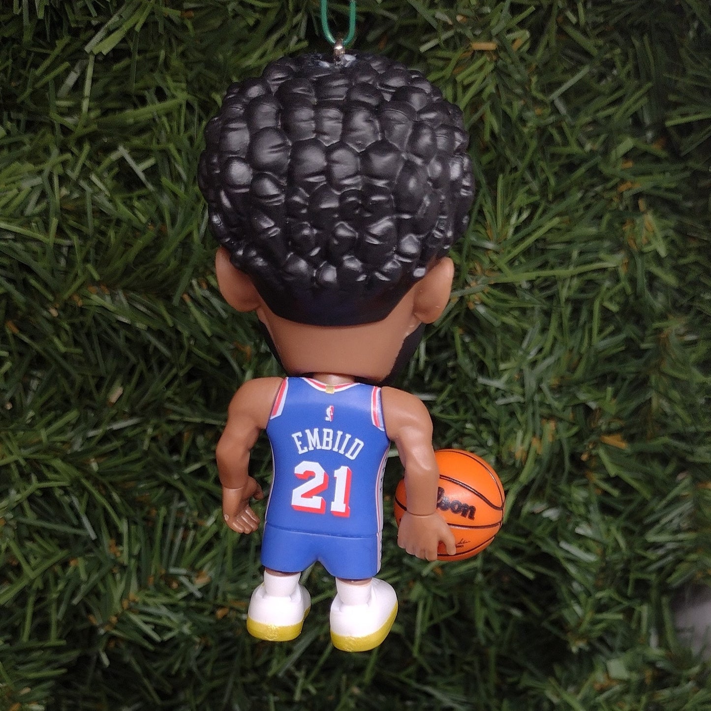 Joel Embiid PHILADELPHIA 76ERS Ornament Christmas Tree Decoration NBA basketball 3 inch Seventy Sixers