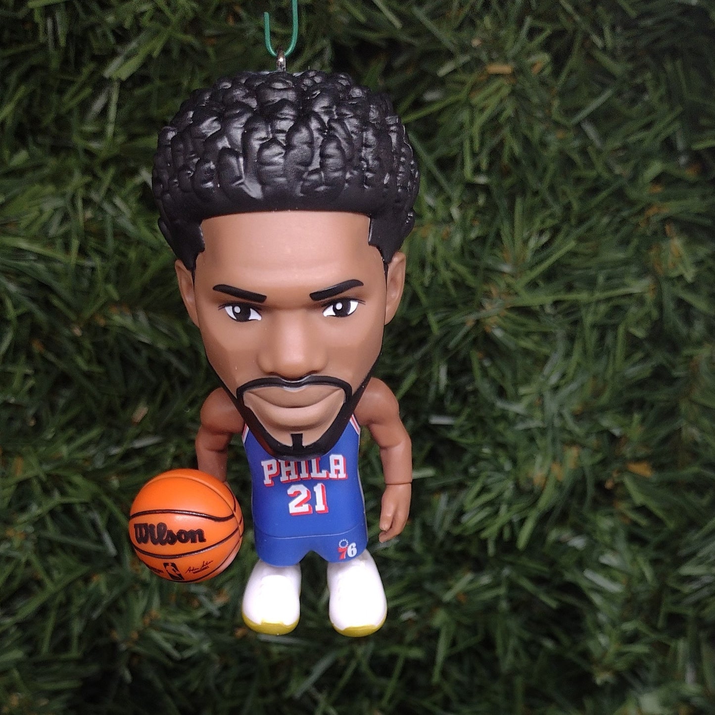 Joel Embiid PHILADELPHIA 76ERS Ornament Christmas Tree Decoration NBA basketball 3 inch Seventy Sixers