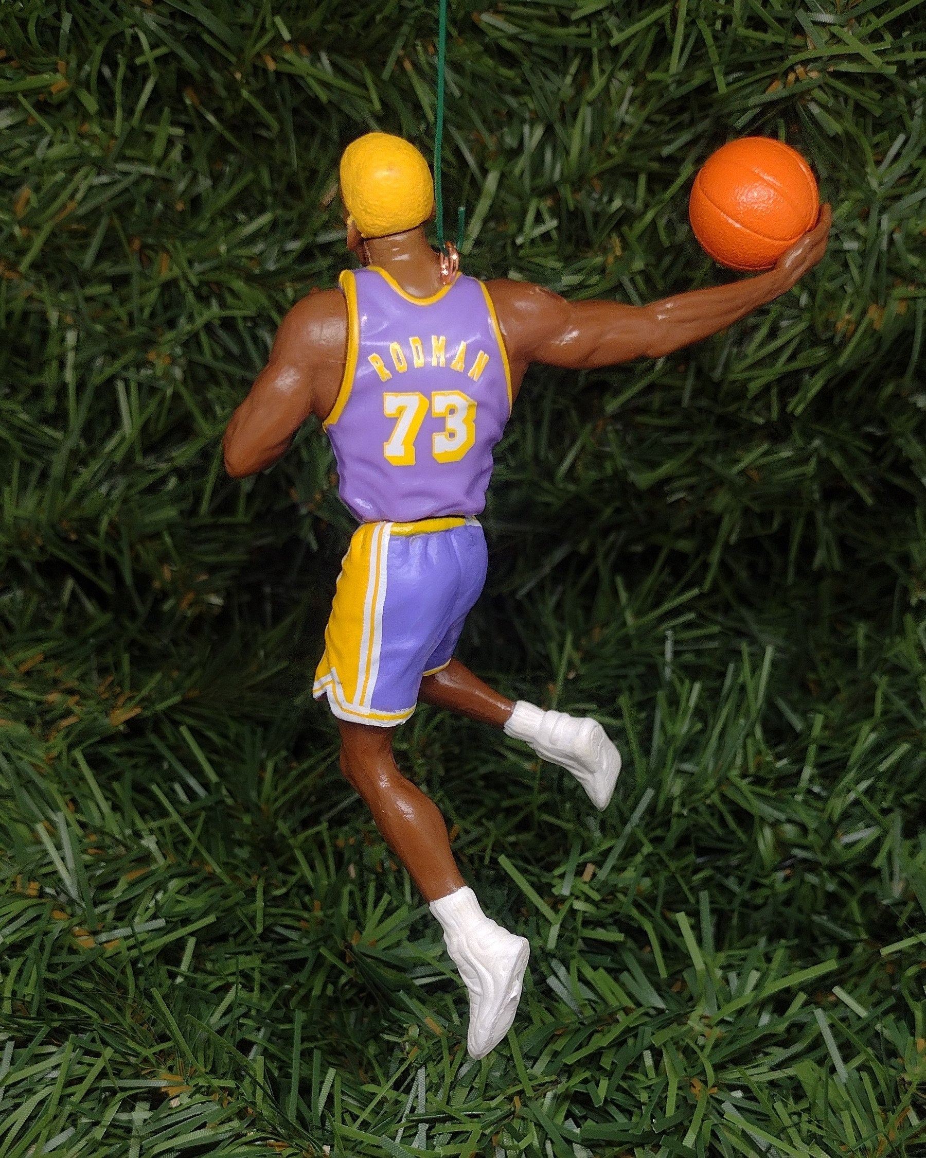 Dennis Rodman LOS ANGELES LAKERS Ornament nba basketball Christmas tree decoration Unique gift idea