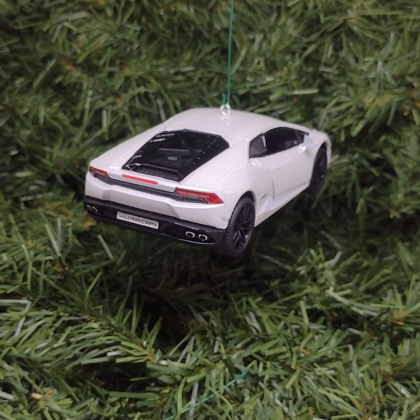 Lamborghini Ornament Huracan LP610-4 Christmas tree decoration unique gift idea for car enthusiast Lambo white