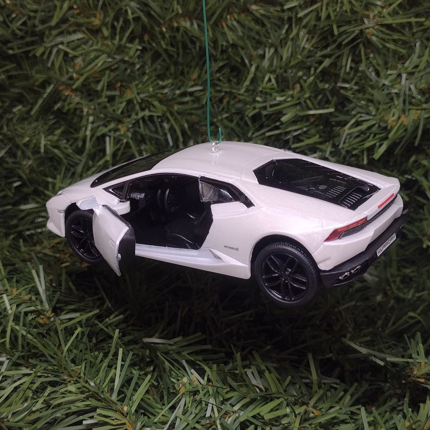 Lamborghini Ornament Huracan LP610-4 Christmas tree decoration unique gift idea for car enthusiast Lambo white