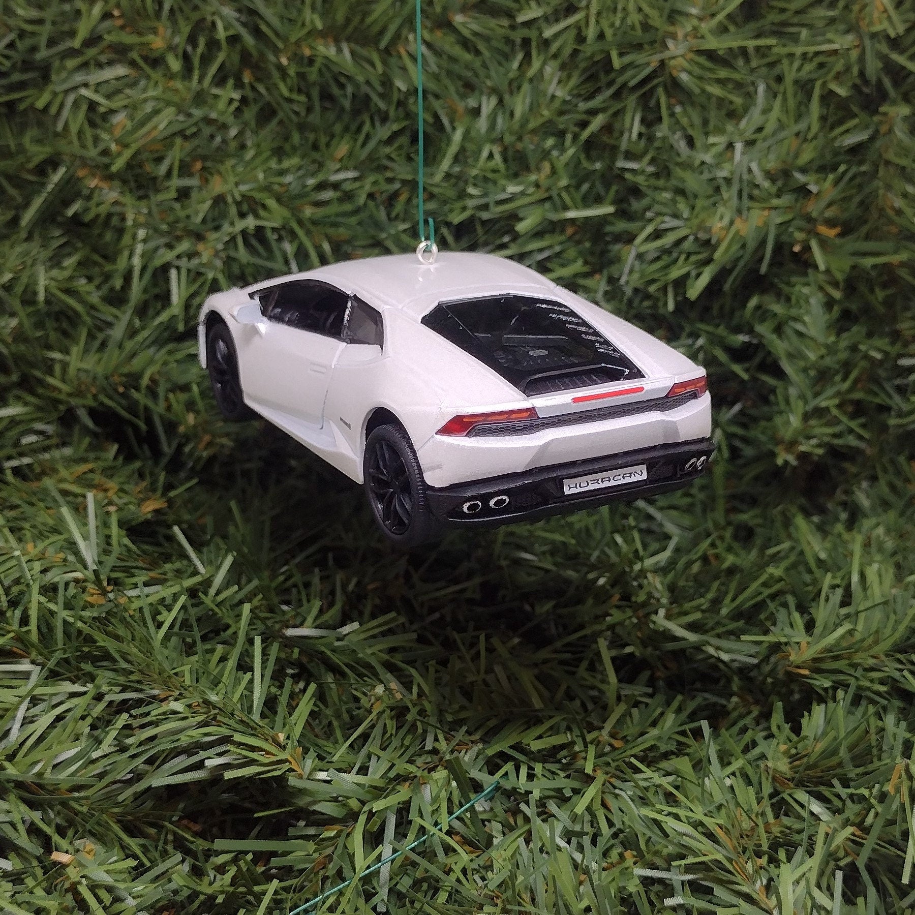 Lamborghini Ornament Huracan LP610-4 Christmas tree decoration unique gift idea for car enthusiast Lambo white