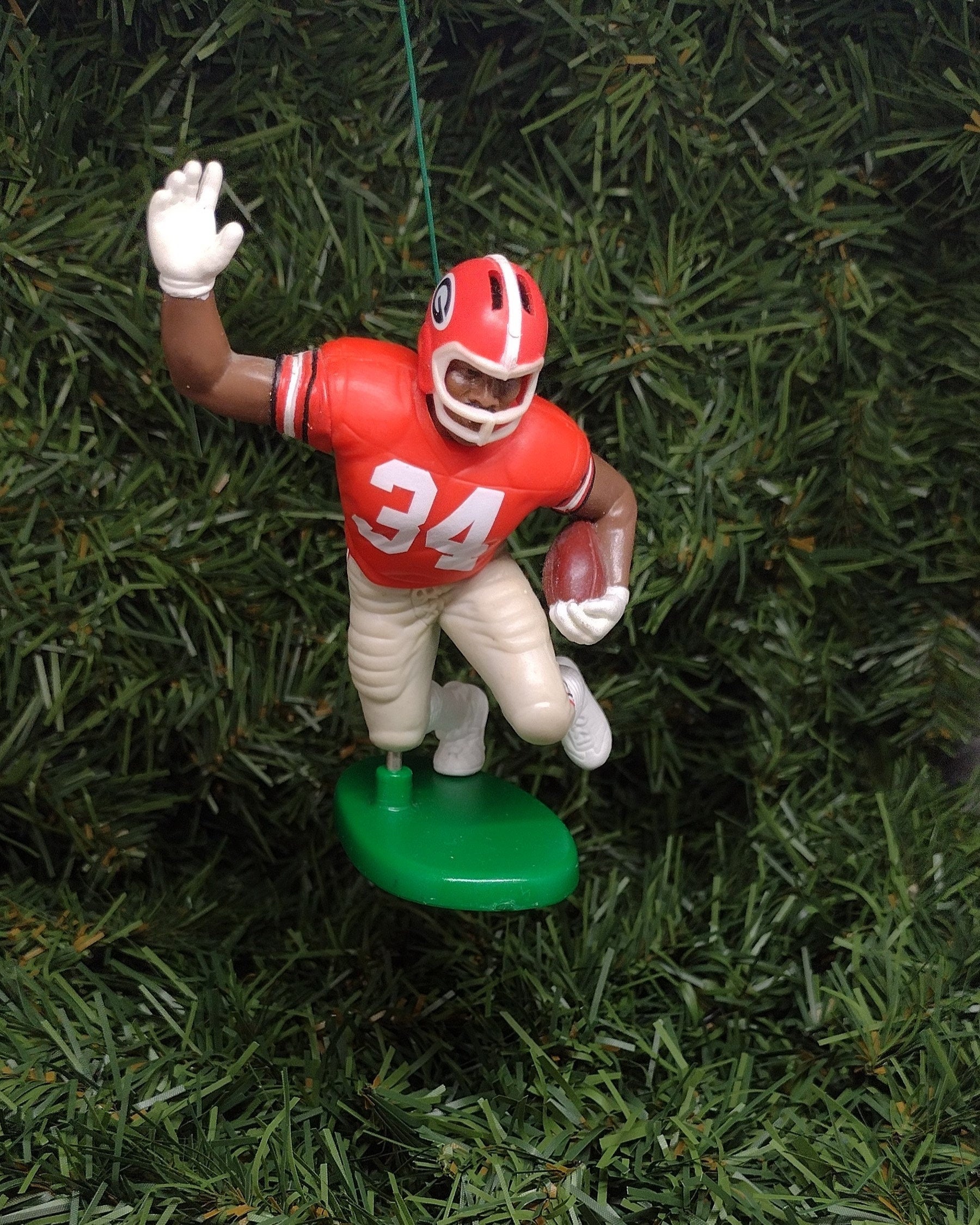 Herschel Walker GEORGIA BULLDOGS ornament Christmas gift idea ncaa football figure Heisman Trophy winner xmas tree