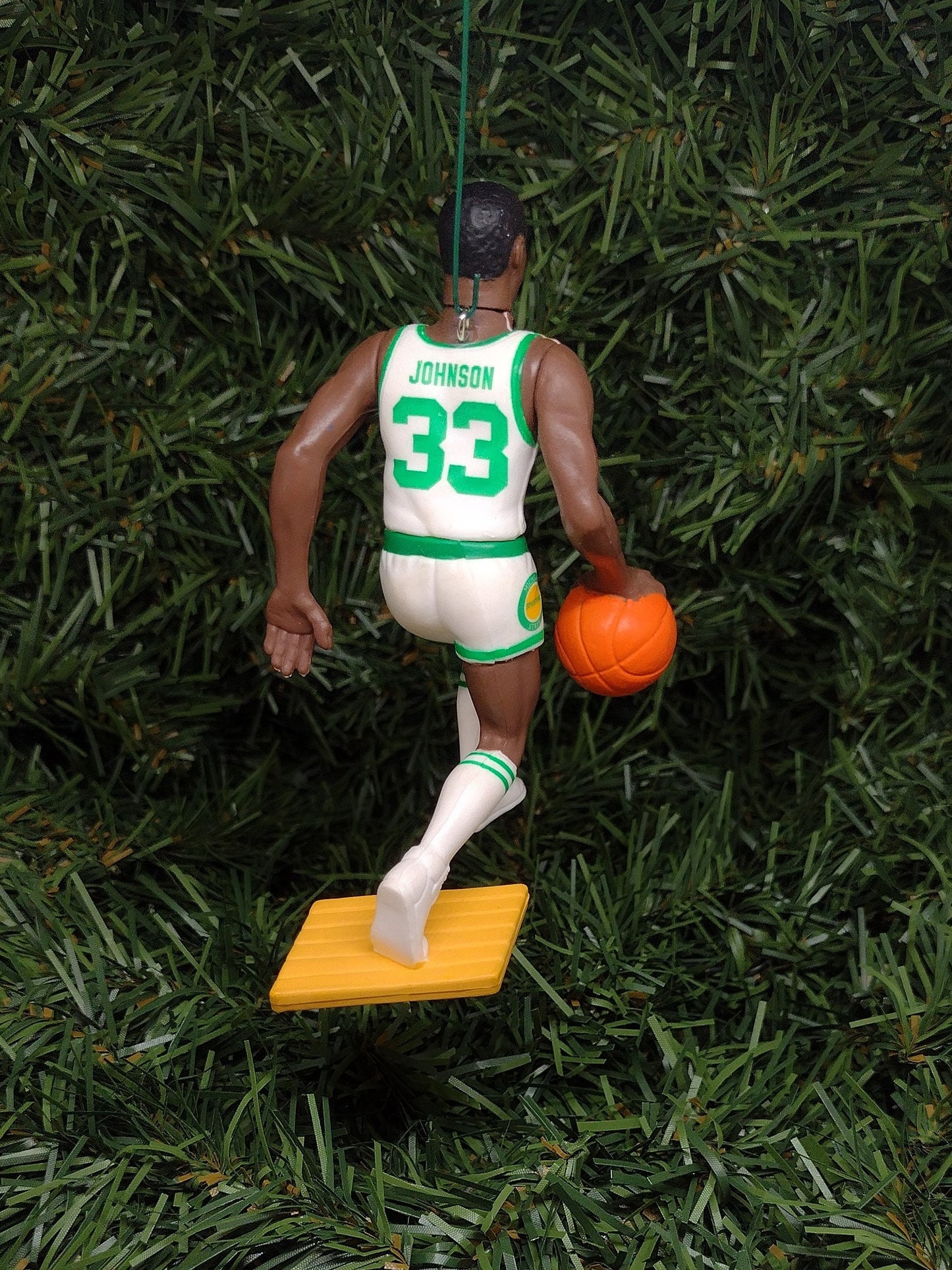 MICHIGAN STATE SPARTANS ornament Magic Johnson Christmas gift idea ncaa basketball xmas tree decoration