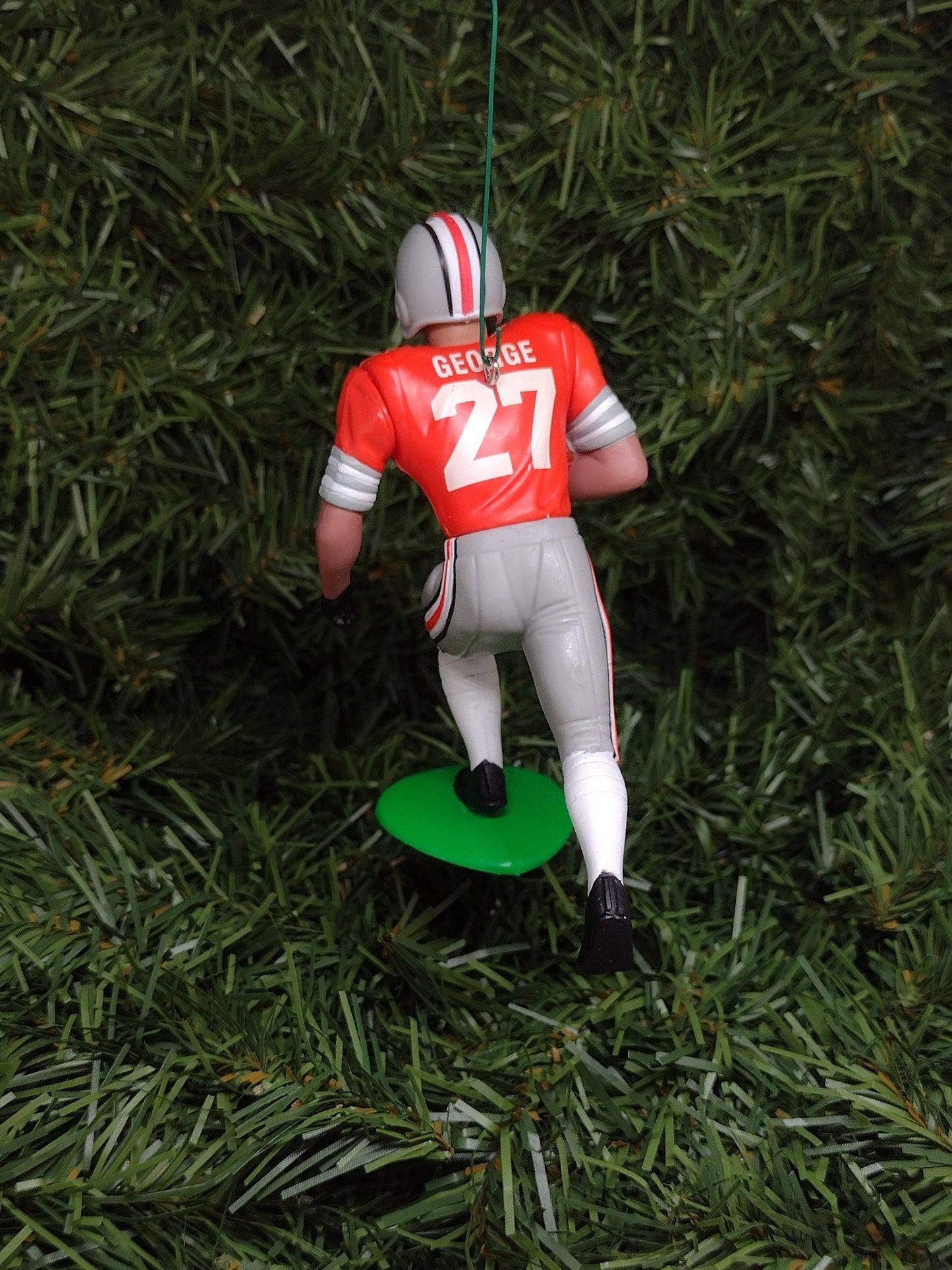 OHIO STATE BUCKEYES ornament Eddie George Christmas tree decoration ncaa football figure unique Xmas gift idea