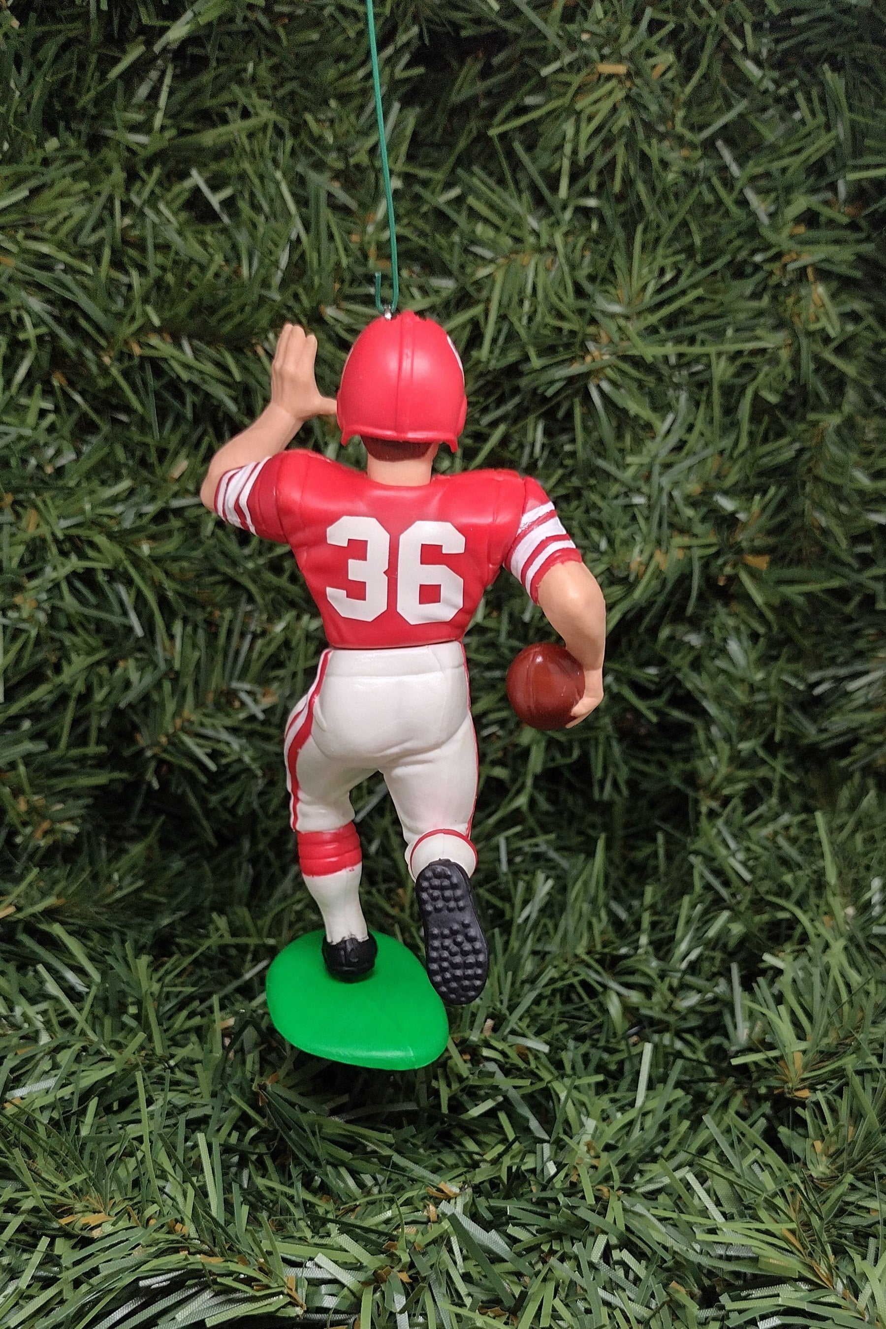 Steve Owens OKLAHOMA SOONERS ornament Christmas gift idea NCAA football figure heisman winner xmas tree