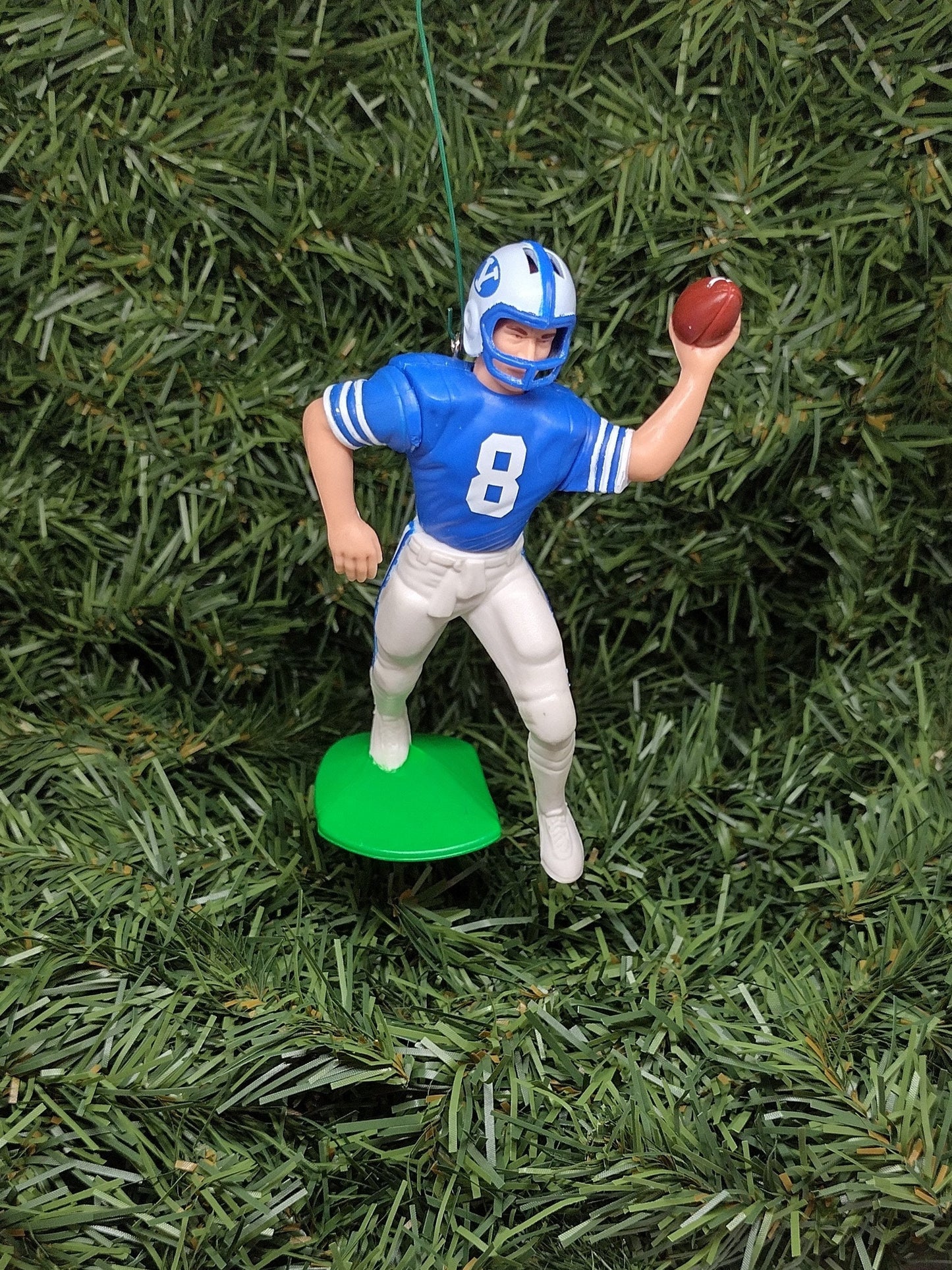 Steve Young BYU COUGARS Ornament Christmas tree decoration NCAA football figure unique Xmas gift idea Brigham Young