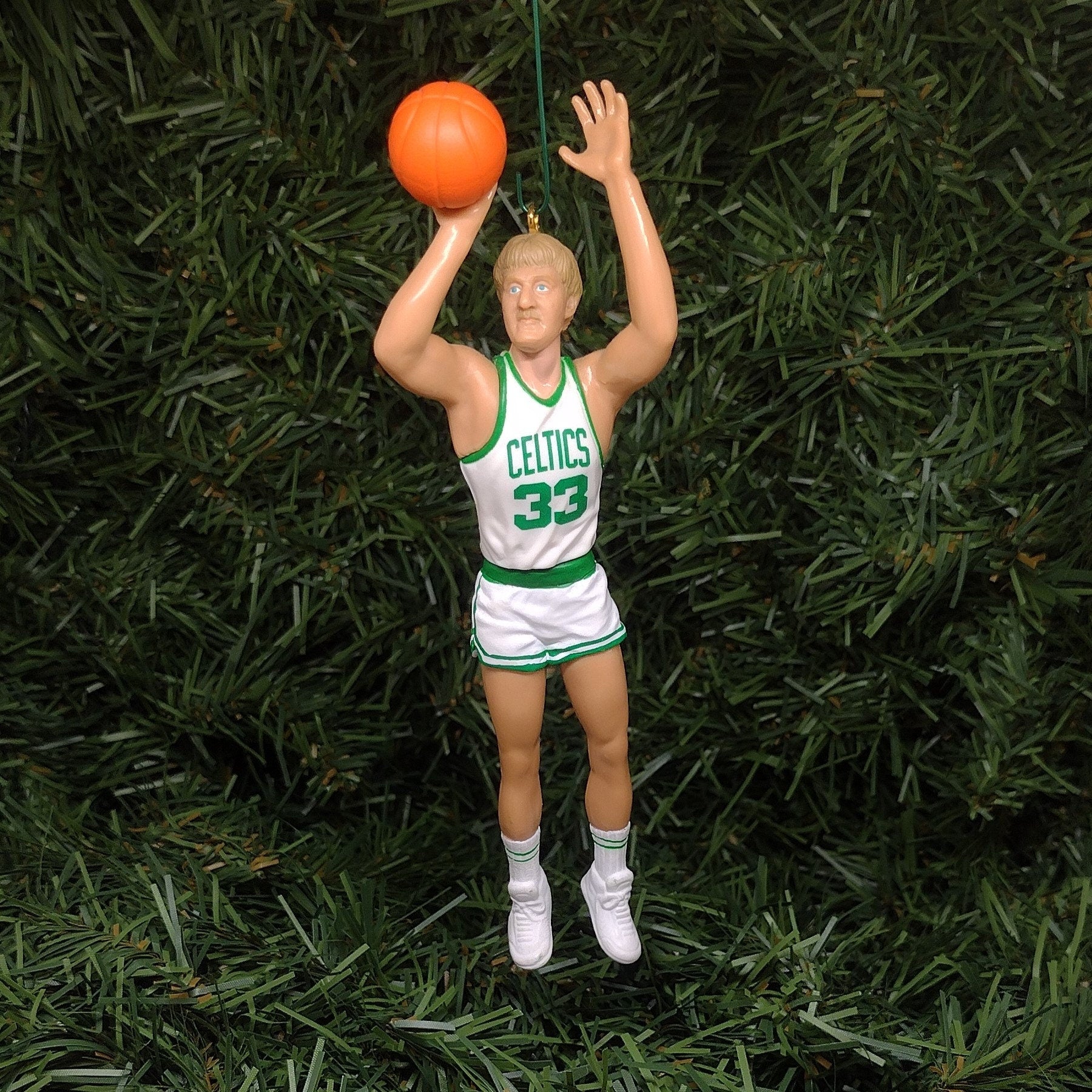 Larry Bird BOSTON CELTICS Ornament Christmas tree decoration NBA basketball figure unique Xmas gift idea