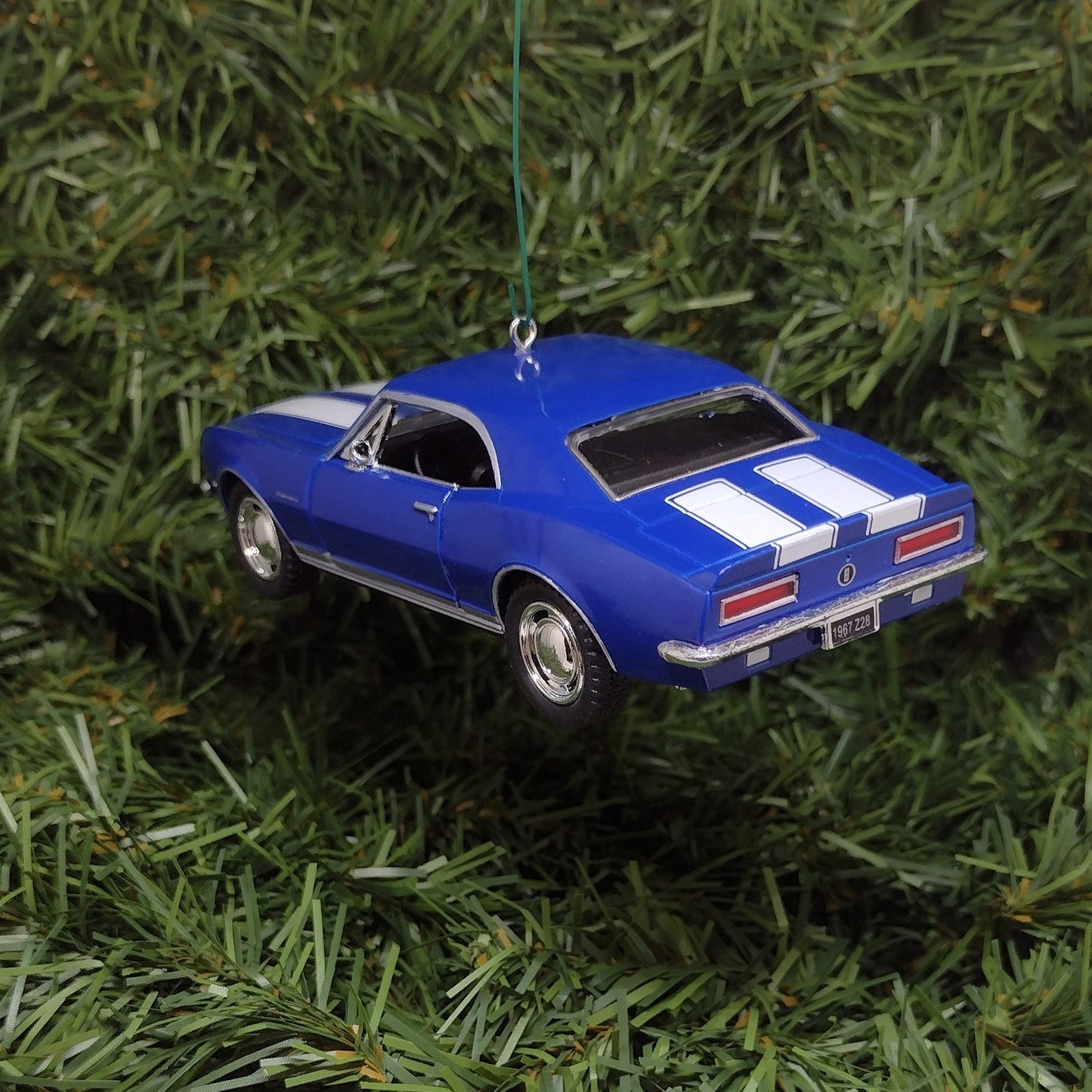 1967 Chevy Camaro Ornament Christmas Tree Decoration Fun Automotive Unique Xmas Gift Idea 5 inches long Blue Chevrolet 1968 1969