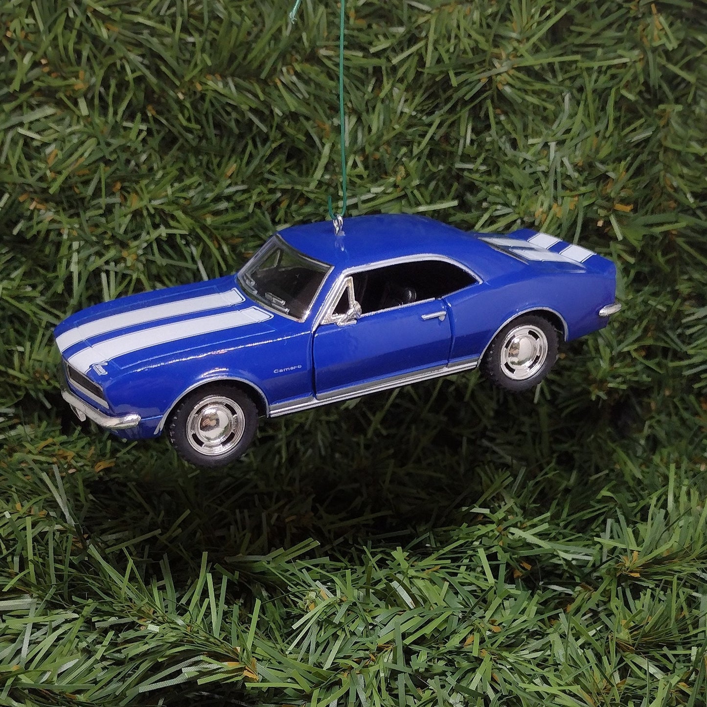 1967 Chevy Camaro Ornament Christmas Tree Decoration Fun Automotive Unique Xmas Gift Idea 5 inches long Blue Chevrolet 1968 1969