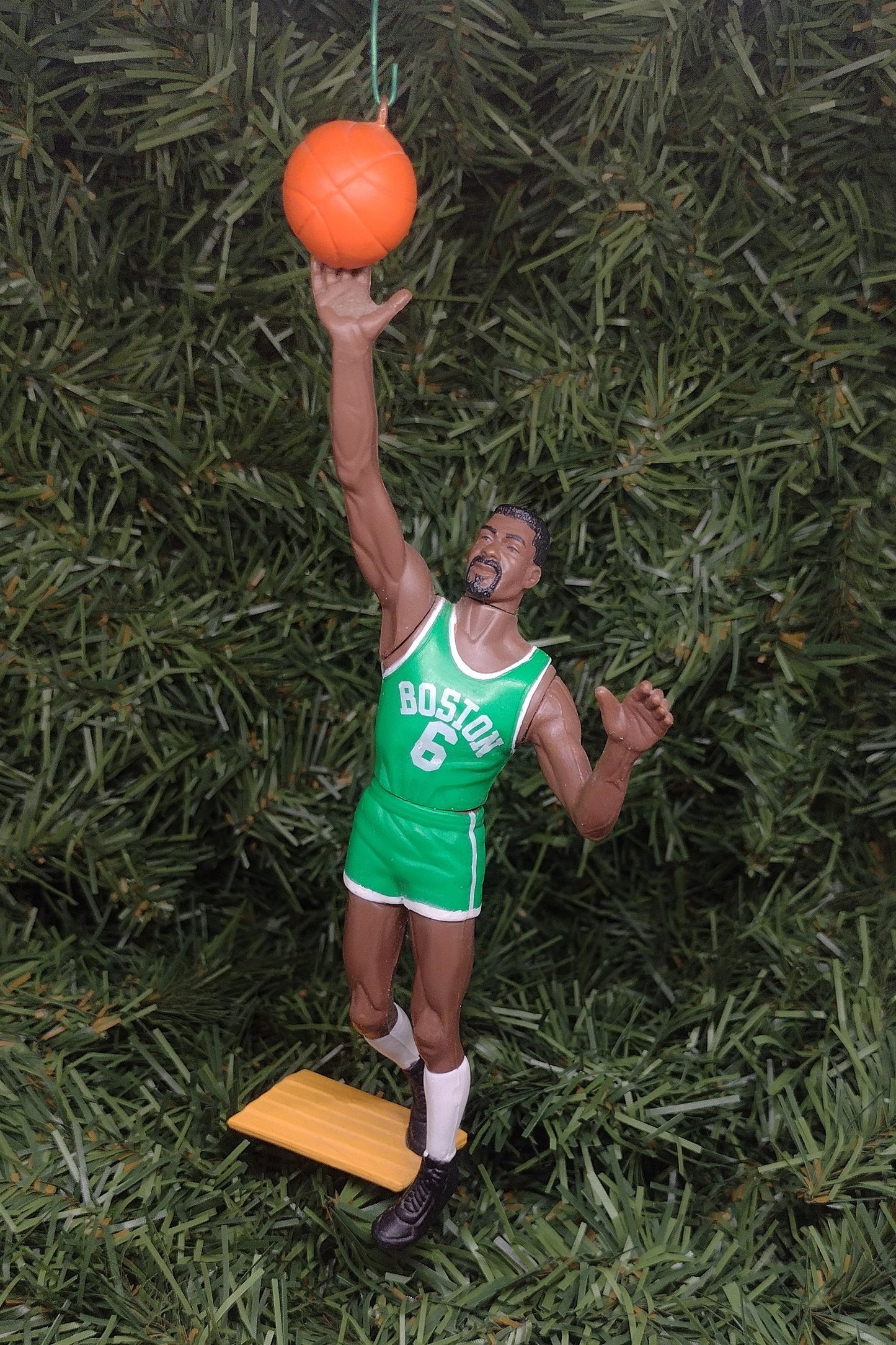 Bill Russell BOSTON CELTICS Ornament Christmas Tree Decoration NBA Basketball figure unique Xmas gift idea