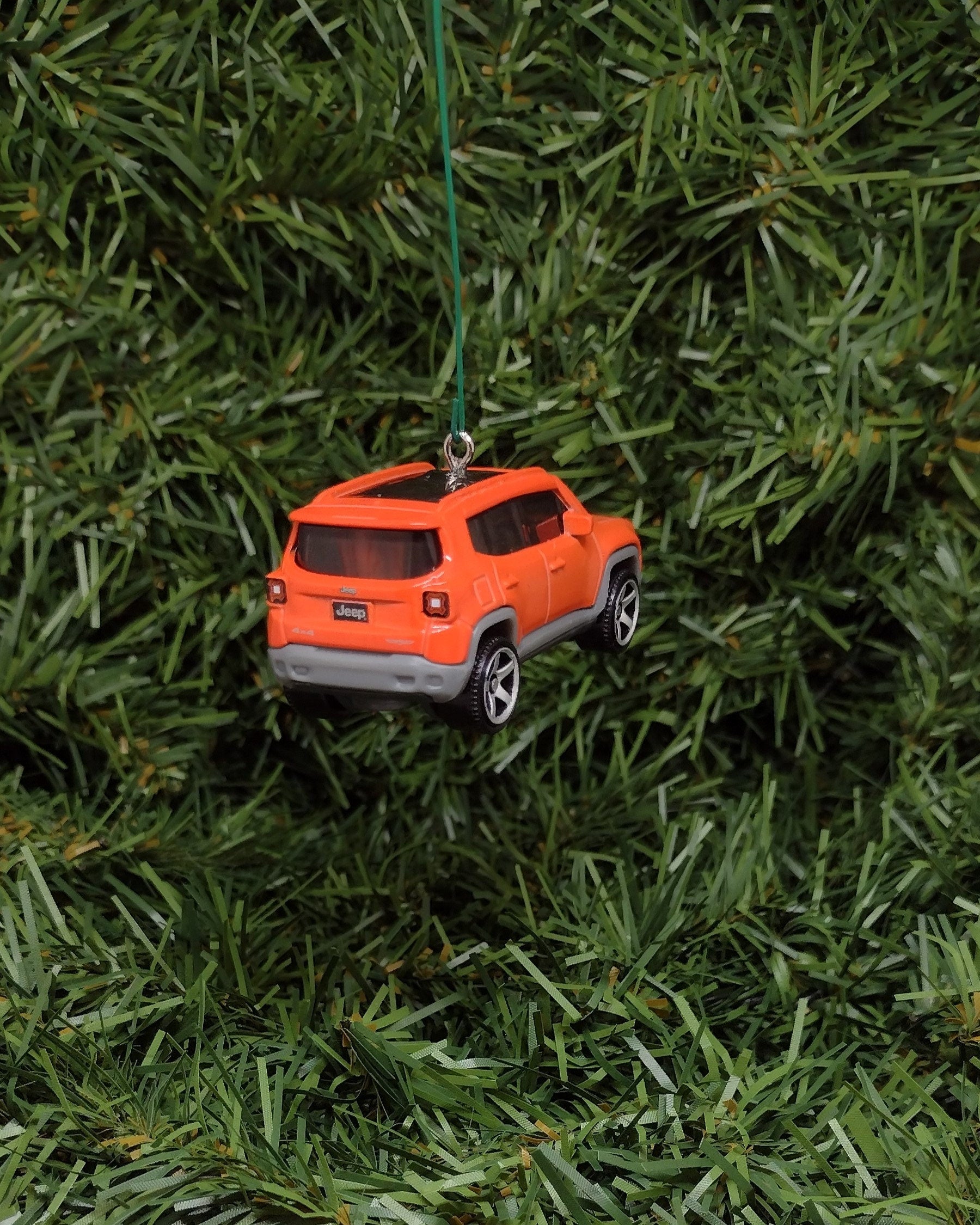 JEEP RENEGADE Ornament Christmas gift idea unique Xmas tree decoration 4x4 SUV orange