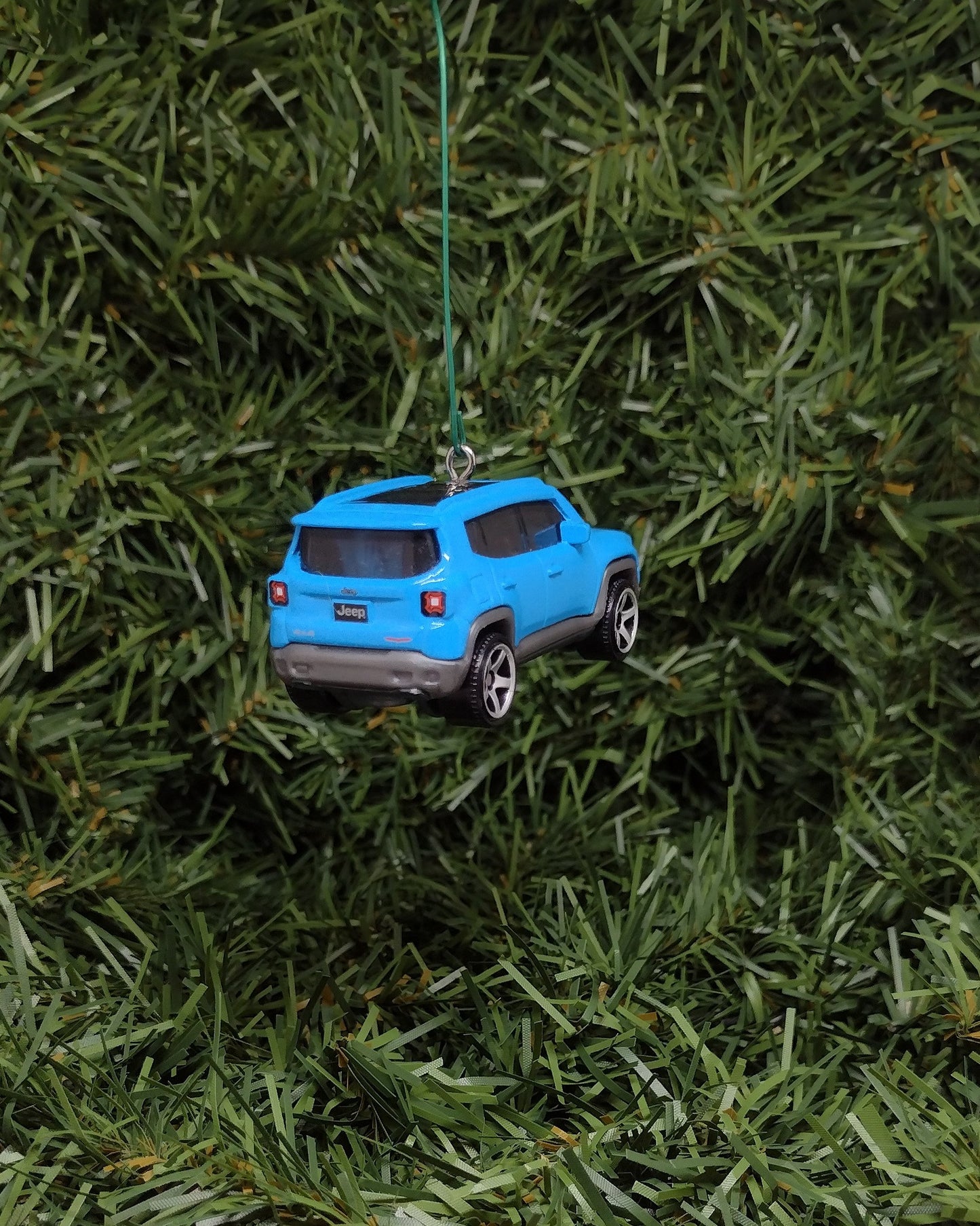 JEEP RENEGADE Ornament Christmas gift idea unique Xmas tree decoration 4x4 SUV blue