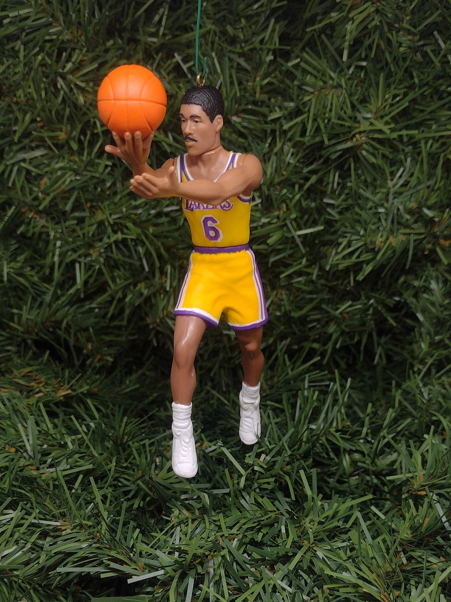 LOS ANGELES LAKERS ornaments James Worthy/Vlade Divac/Nick Van Exel/Glen Rice Christmas tree decoration nba basketball unique Xmas gift idea