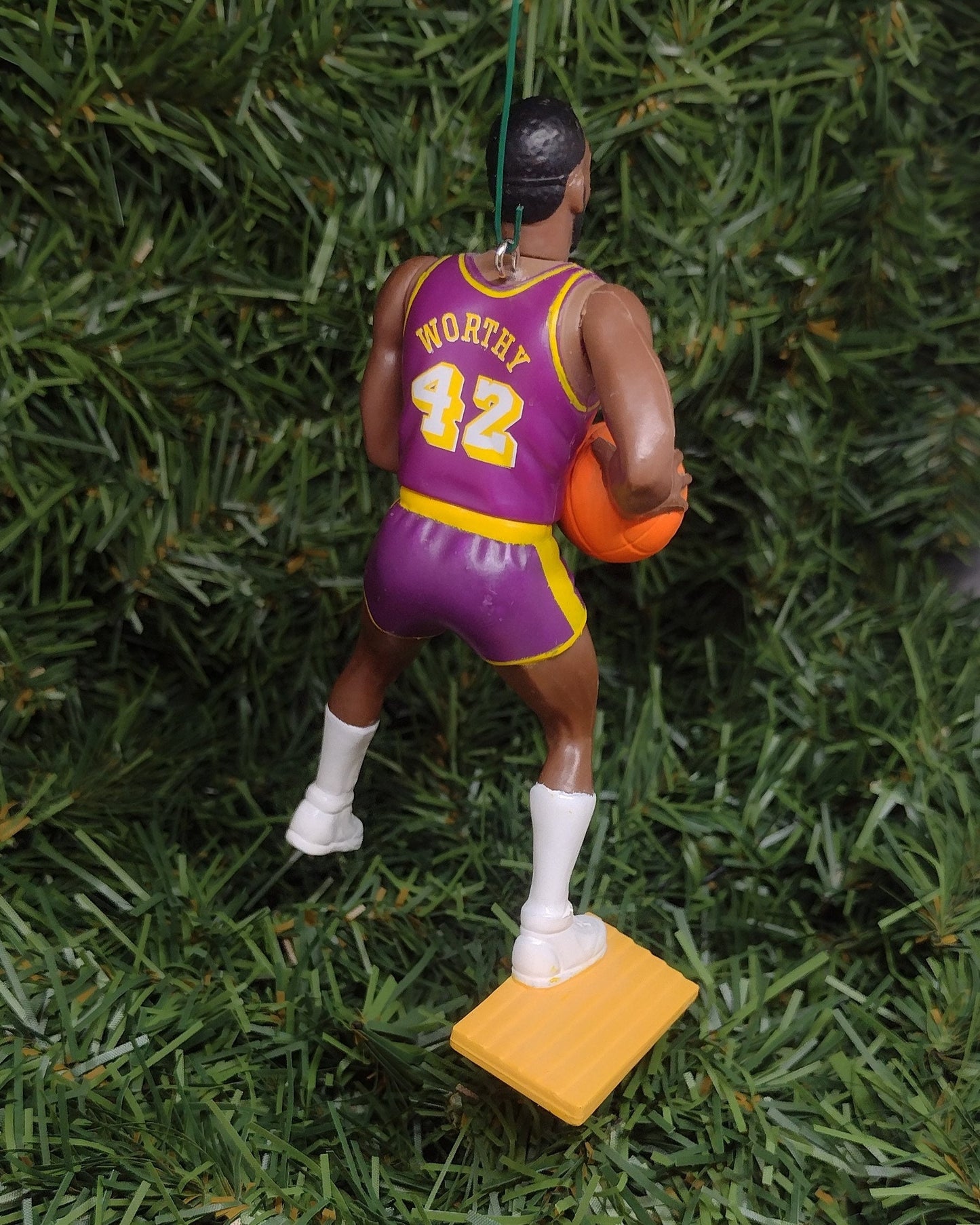 LOS ANGELES LAKERS ornaments James Worthy/Vlade Divac/Nick Van Exel/Glen Rice Christmas tree decoration nba basketball unique Xmas gift idea