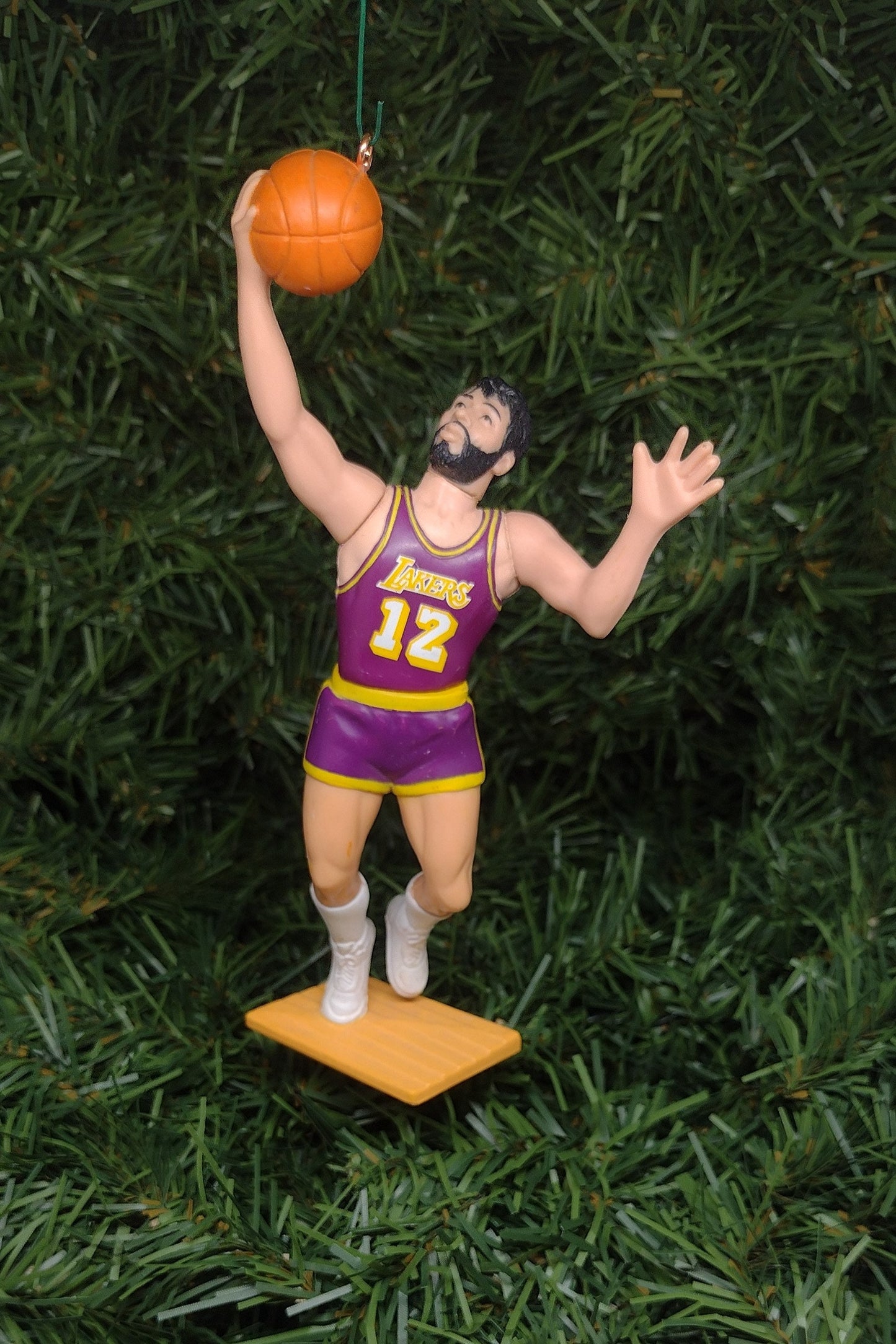 LOS ANGELES LAKERS ornaments James Worthy/Vlade Divac/Nick Van Exel/Glen Rice Christmas tree decoration nba basketball unique Xmas gift idea