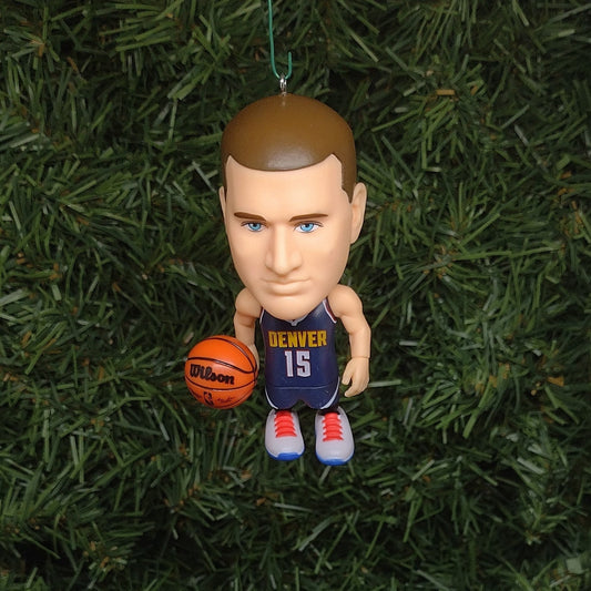 Nikola Jokic DENVER NUGGETS Ornament Christmas Tree Decoration NBA basketball figure unique gift idea 3 inch