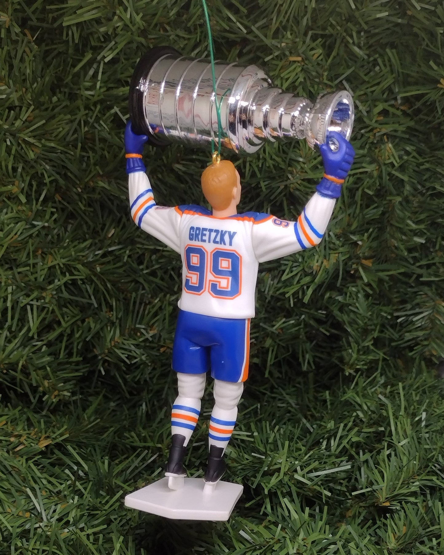 EDMONTON OILERS Ornament Wayne Gretzky NHL Stanley Cup Christmas Tree Decoration hockey unique gift idea