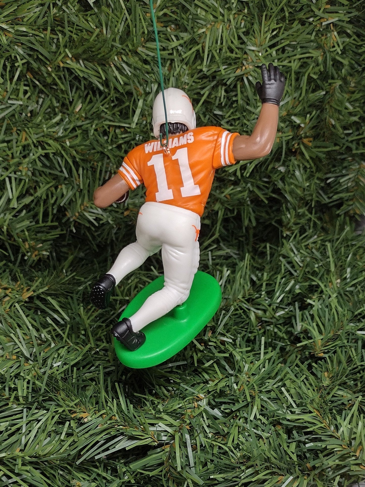 TEXAS LONGHORNS ornament Ricky Williams Christmas Tree Decoration NCAA football figure unique gift idea