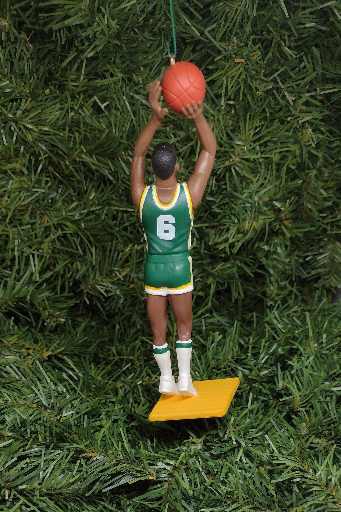 SAN FRANCISCO DONS Bill Russell ornament Christmas gift idea ncaa basketball figure national champs 1955 1956 usf xmas tree