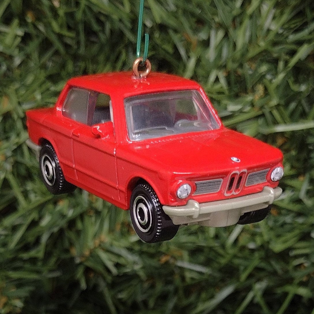 BMW Ornament Christmas Gift 1969 Model 2002 Unique Car Xmas Tree Decoration Red