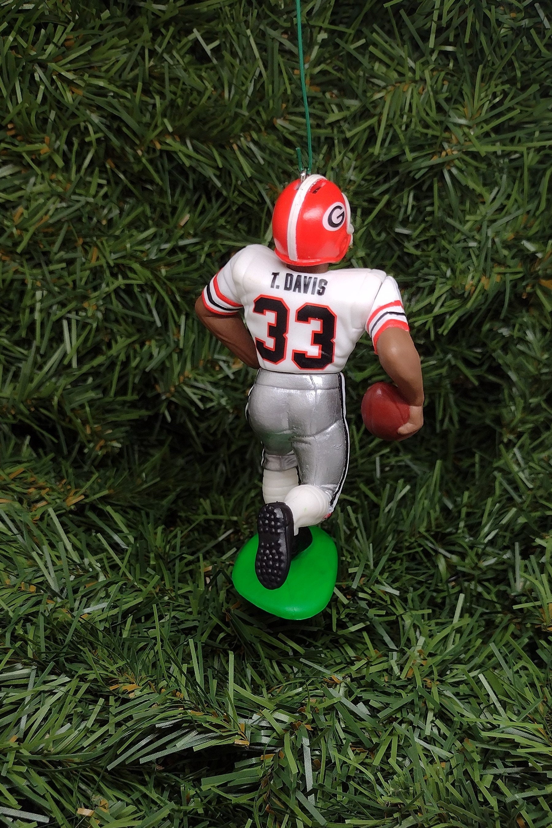 GEORGIA BULLDOGS Ornament Terrell Davis Christmas Tree Decoration NCAA football unique gift idea