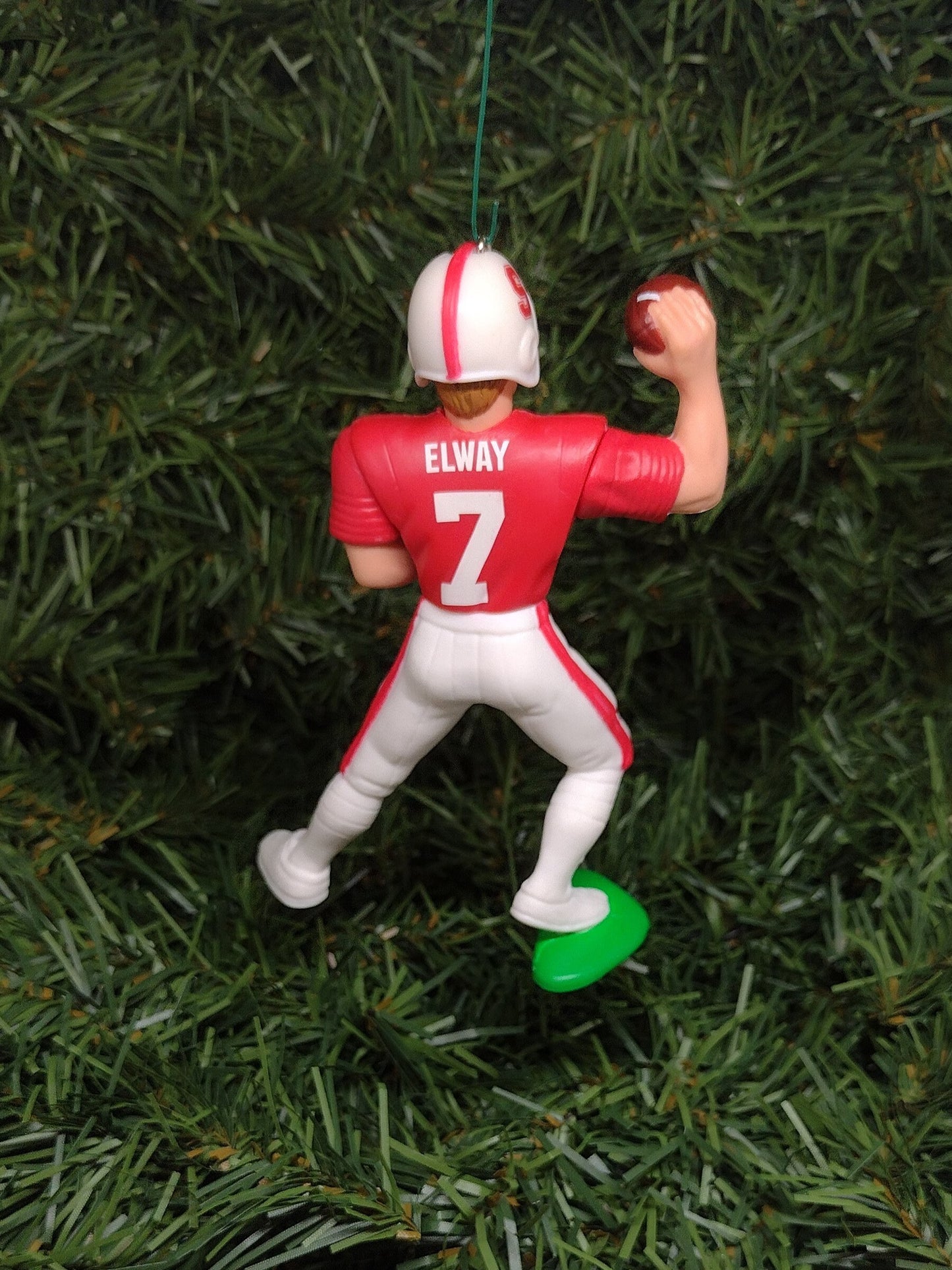 John Elway STANFORD CARDINAL ornament Christmas tree decoration unique Xmas gift idea ncaa football figure