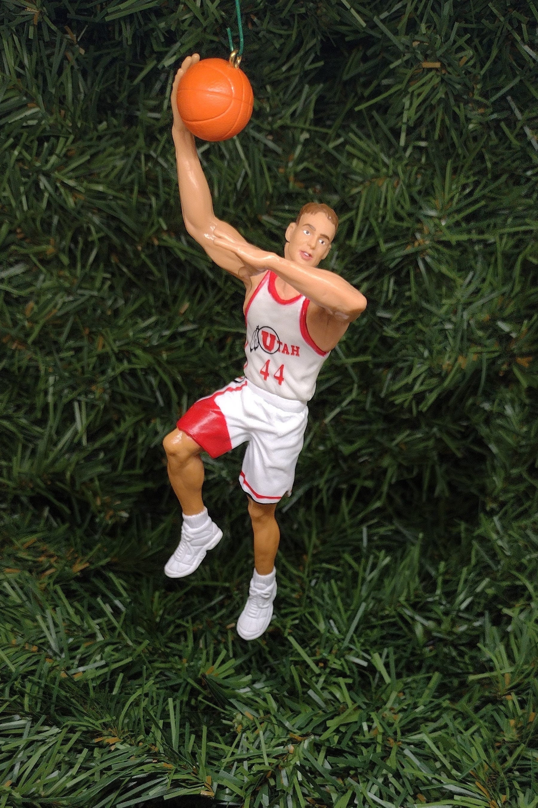 UTAH UTES Christmas ornament gift idea Keith Van Horn NCAA basketball figure unique Xmas tree decoration