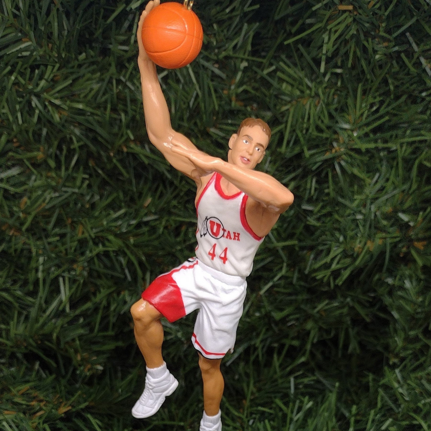 UTAH UTES Christmas ornament gift idea Keith Van Horn NCAA basketball figure unique Xmas tree decoration