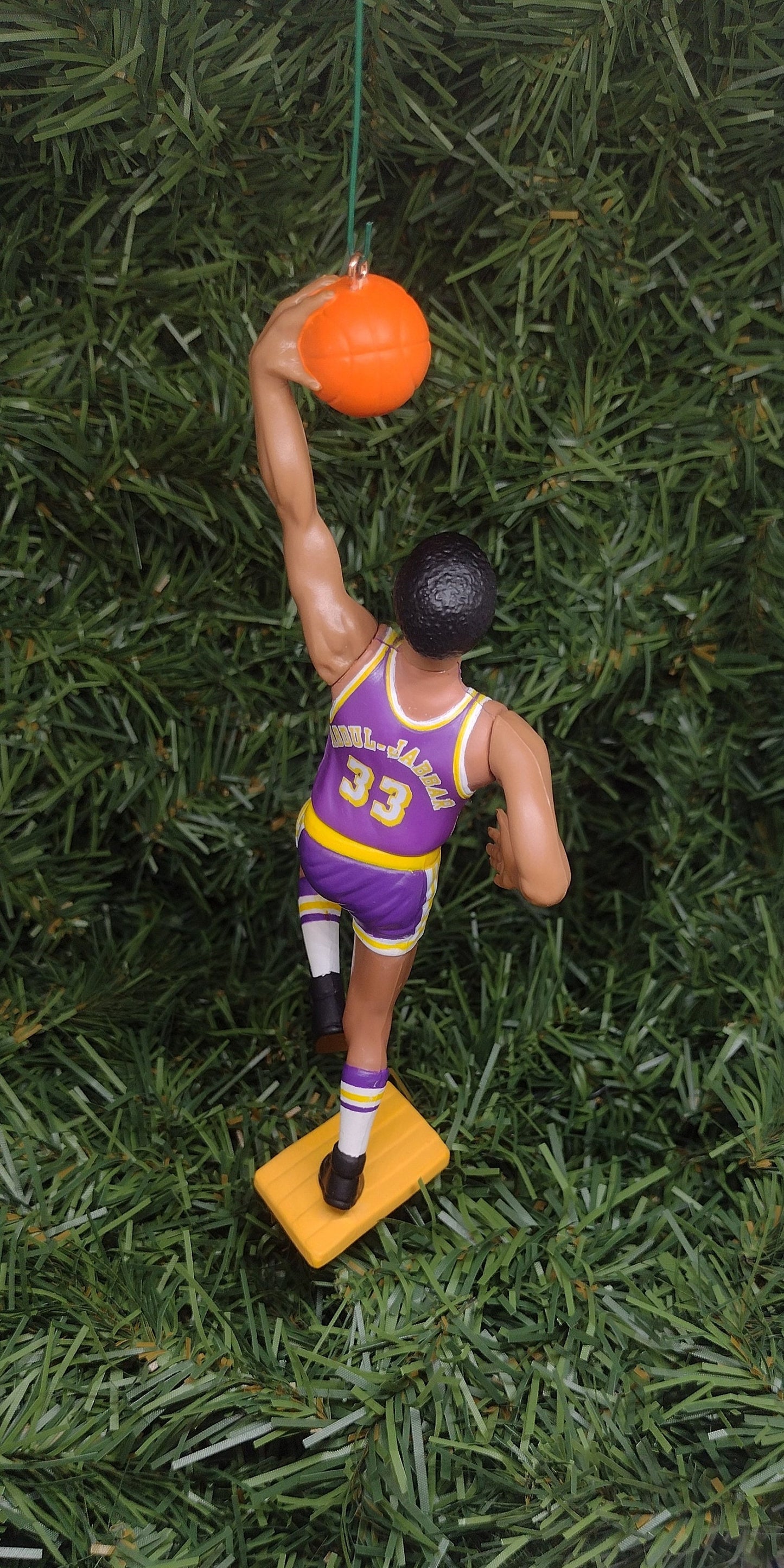 Kareem Abdul Jabbar LOS ANGELES LAKERS Ornament Christmas tree decoration nba basketball figure unique Xmas gift idea