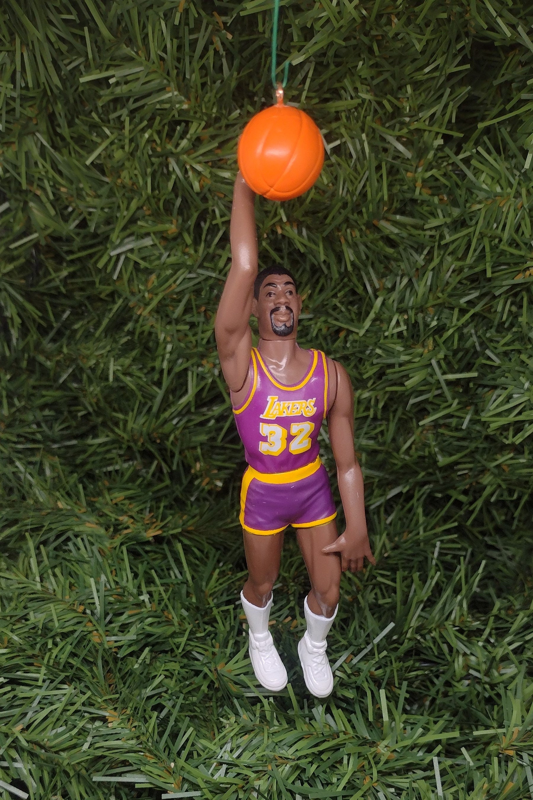 Earvin Magic Johnson LOS ANGELES LAKERS Christmas tree ornament xmas nba basketball figure unique gift idea