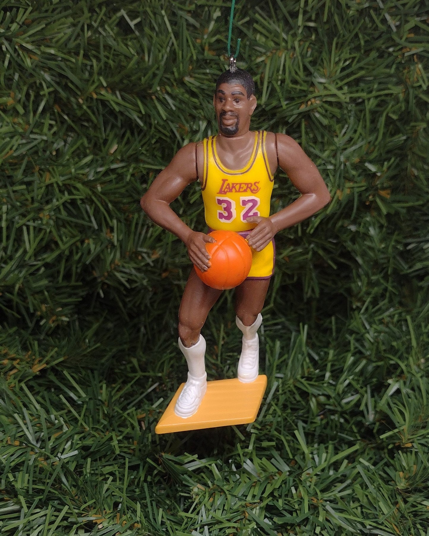 Earvin Magic Johnson LOS ANGELES LAKERS Christmas tree ornament xmas nba basketball figure unique gift idea