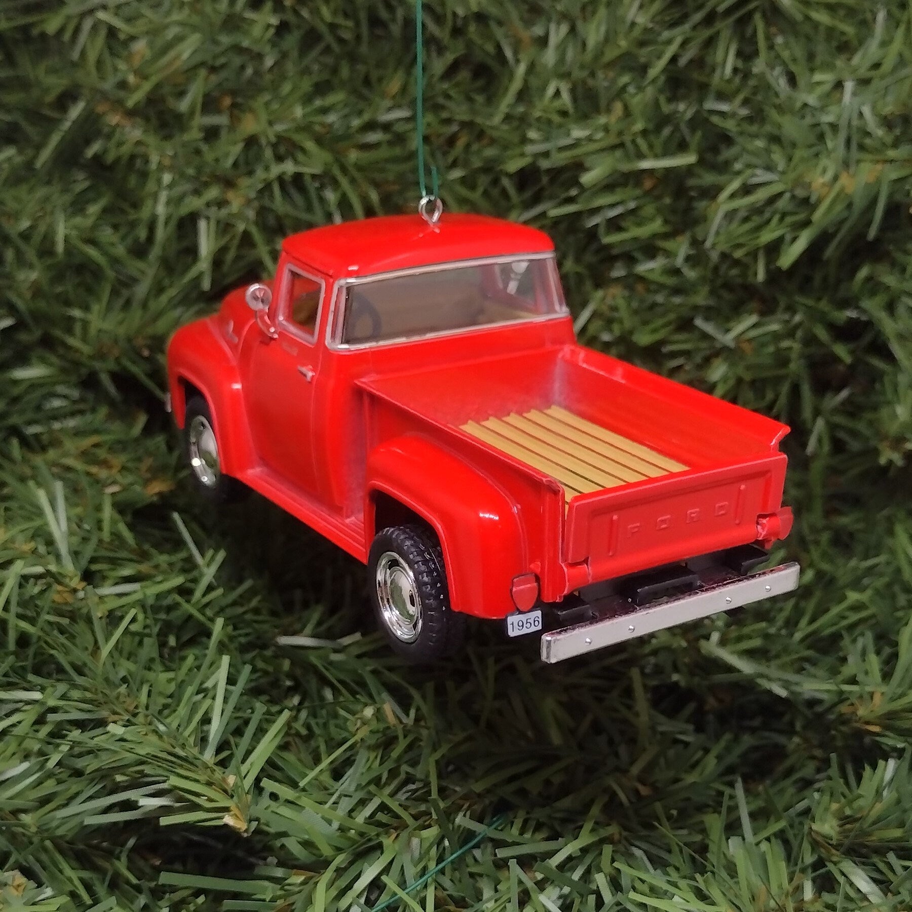 FORD F-100 Truck Ornament 1956 Christmas Tree Decoration Unique Xmas Gift Idea 5 inches long 1953 1954 1955 F100 pickup truck Red