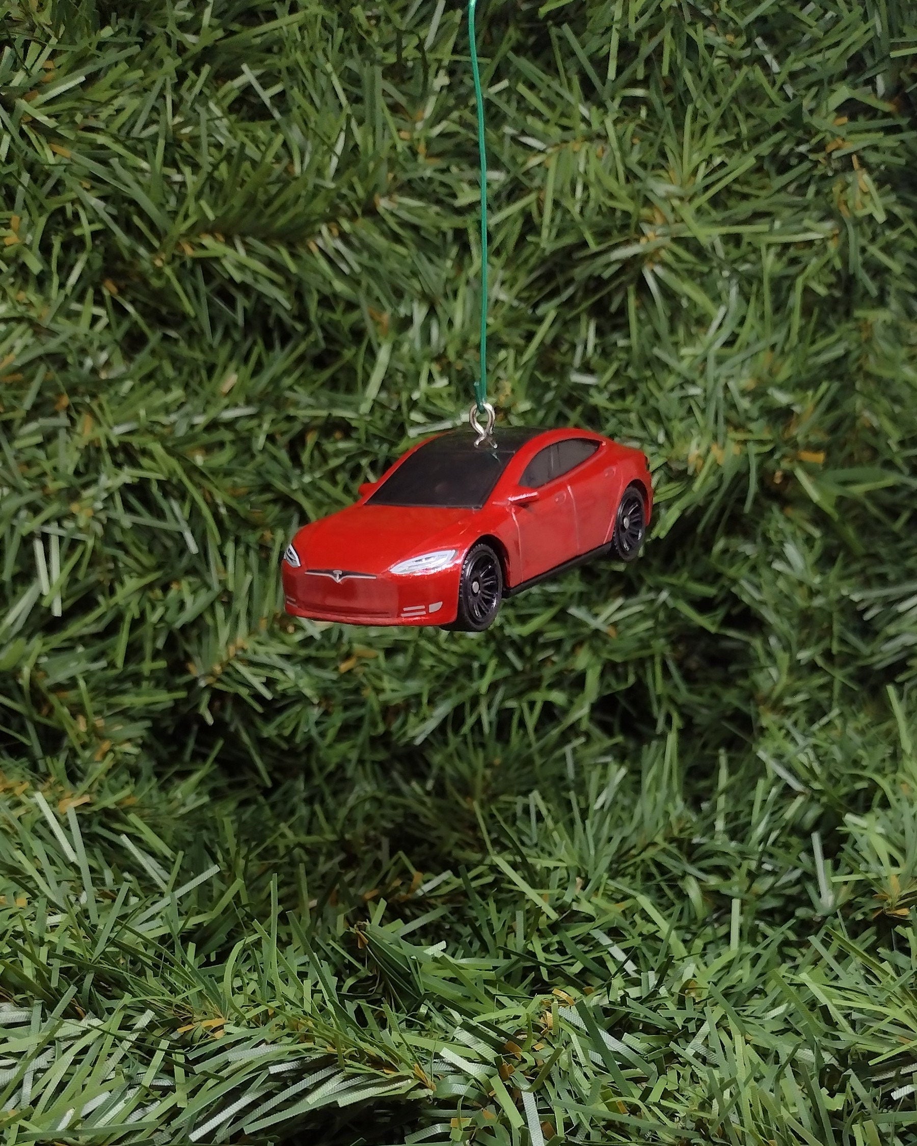 TESLA MODEL S Ornament Christmas Gift Unique Car Xmas Tree Decoration Elon Musk EV