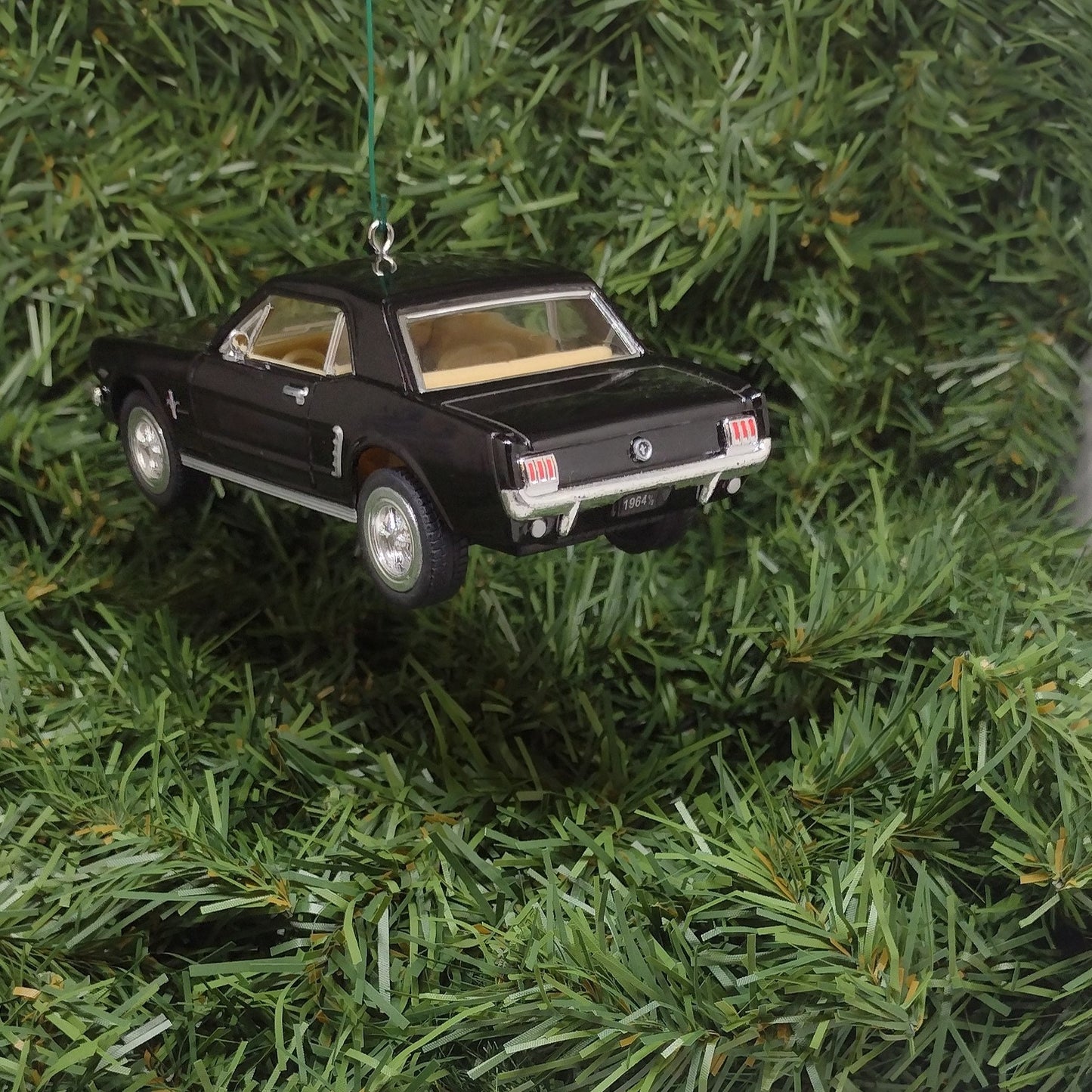 FORD MUSTANG Ornament 1964.5/Early 1965 Christmas tree decoration unique gift idea 5 inch Black