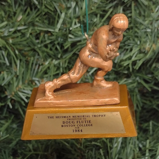 Doug Flutie BOSTON COLLEGE EAGLES Heisman Trophy Christmas Ornament Gift NCAA Football Figure BC Miracle in Miami