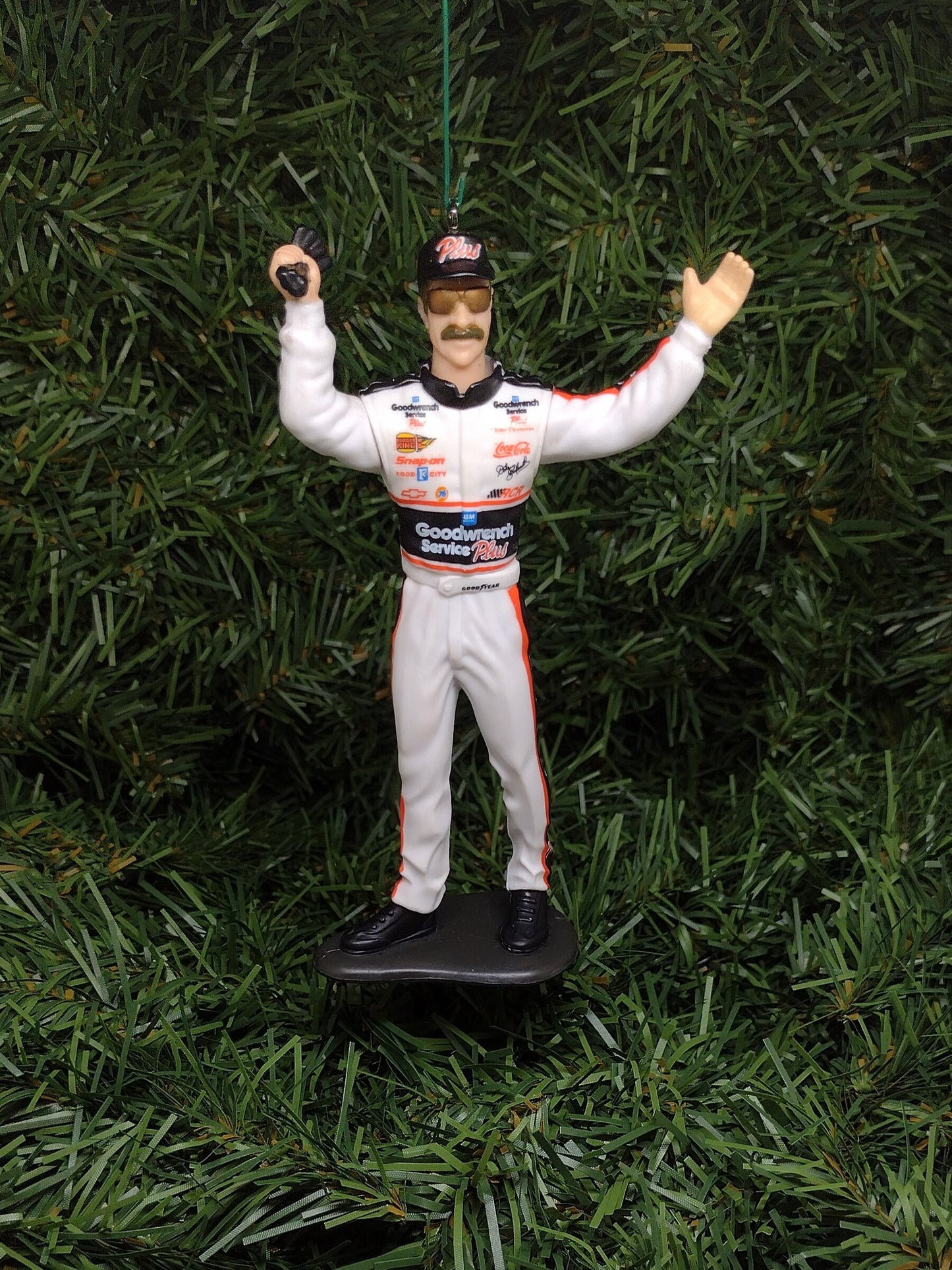 Dale Earnhardt Sr NASCAR racing Christmas tree ornament xmas Chevrolet racing Richard Childress racing figure unique gift idea