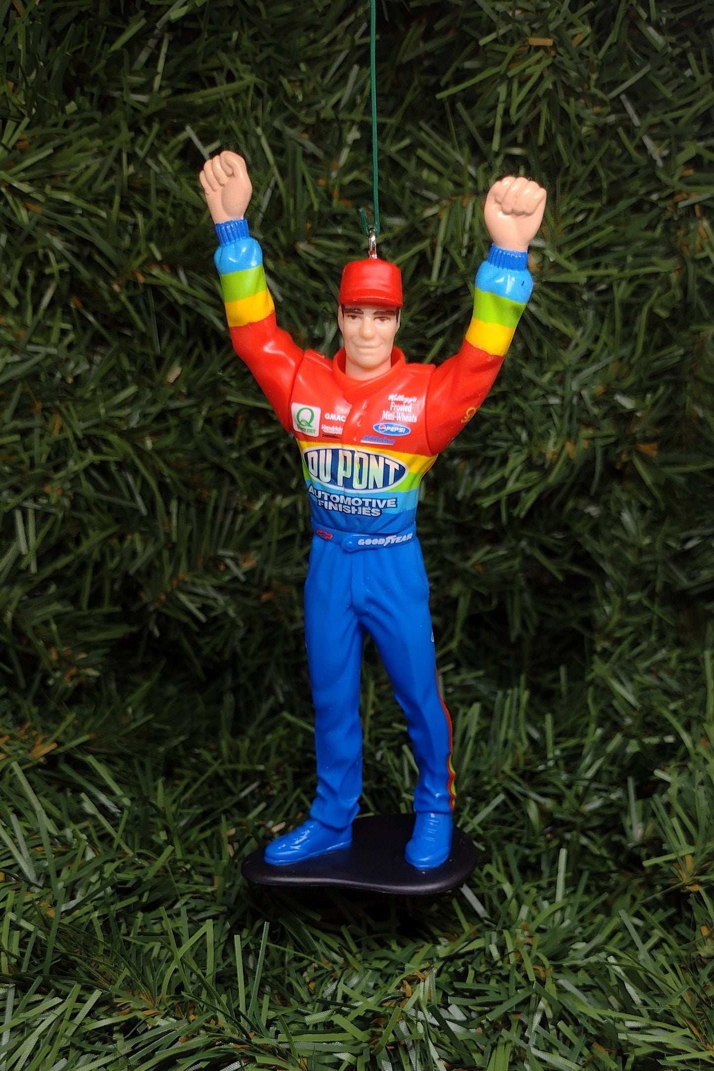 Jeff Gordon NASCAR racing Christmas tree ornament xmas Chevrolet racing Hendrick motorsports figure unique gift idea