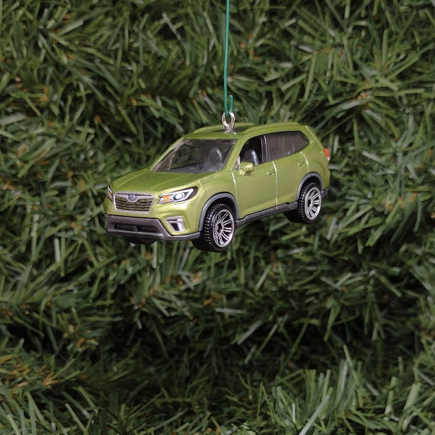 Subaru Forester Ornament Christmas Gift idea 2019 2020 2021 Unique Car Xmas Tree Decoration green