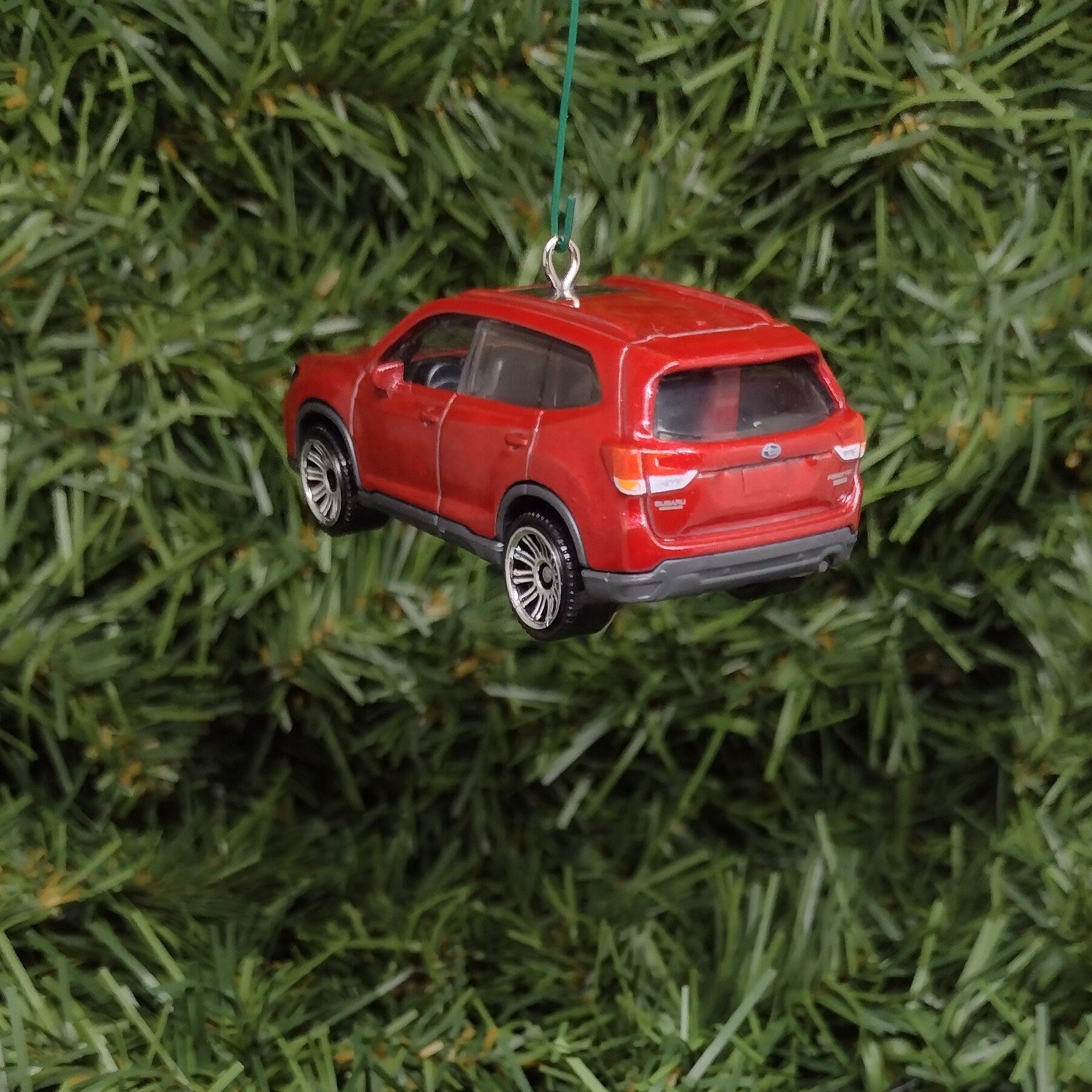 Subaru Forester Ornament Christmas Gift idea 2019 2020 2021 Unique Car Xmas Tree Decoration red