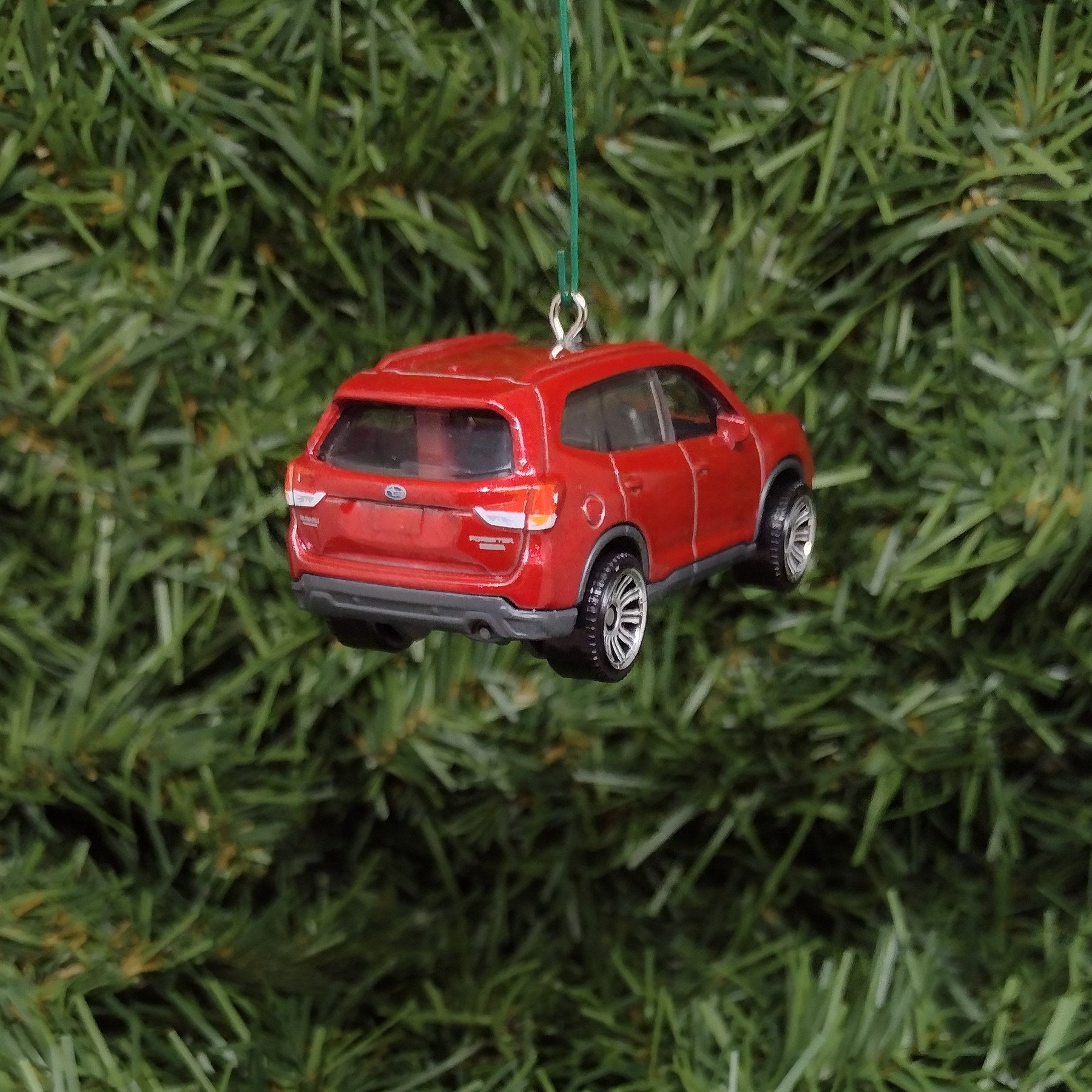 Subaru Forester Ornament Christmas Gift idea 2019 2020 2021 Unique Car Xmas Tree Decoration red