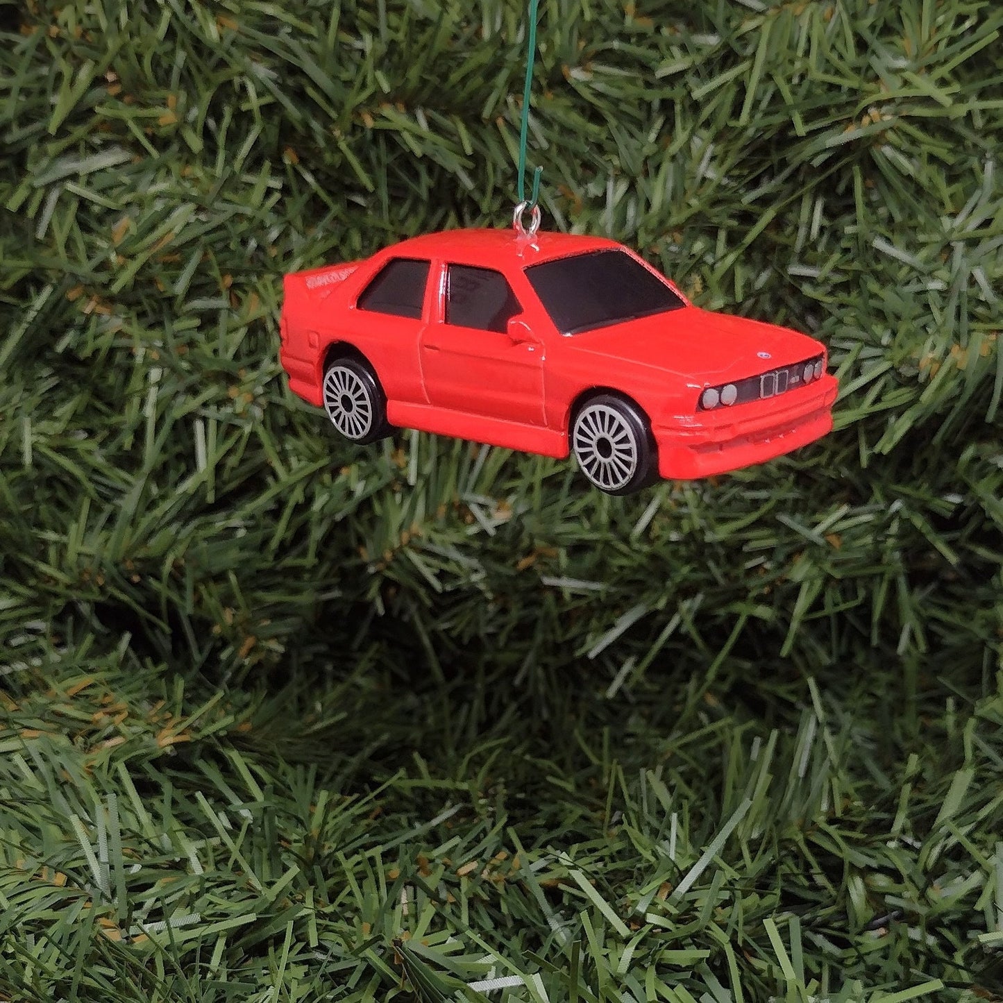 BMW M3 Ornament 1988 (1986-1991) E30 Christmas Gift Unique Car Xmas Tree Decoration Red