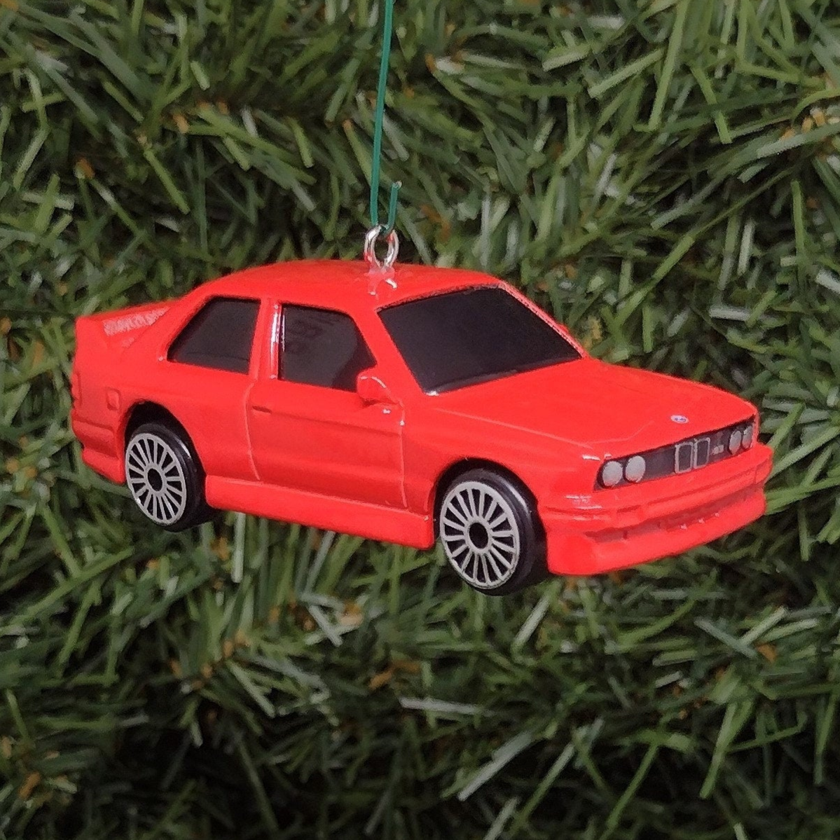 BMW M3 Ornament 1988 (1986-1991) E30 Christmas Gift Unique Car Xmas Tree Decoration Red