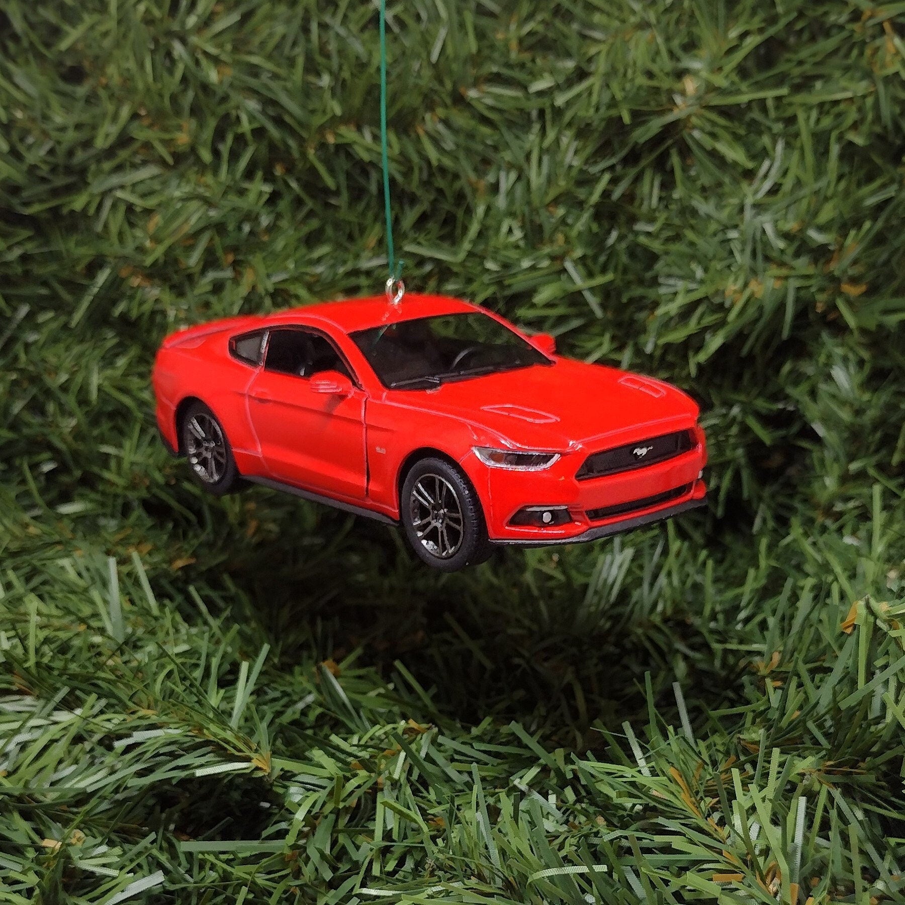 FORD MUSTANG GT 2015 Ornament Christmas tree decoration unique gift idea 5 inch Red 2014 2016 2017