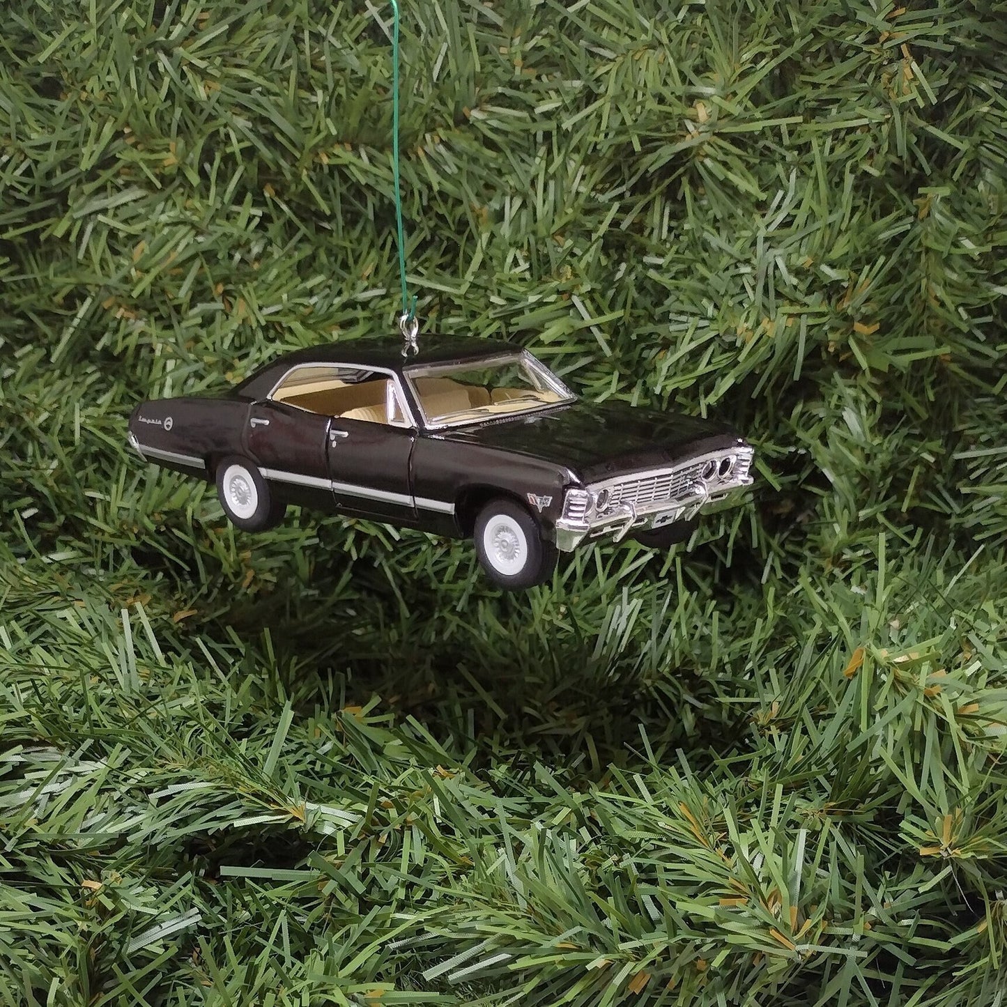 Chevy Impala Ornament Christmas Tree Decoration Fun Xmas Gift Idea 5 inches long 4 door 1967 Chevrolet Balck