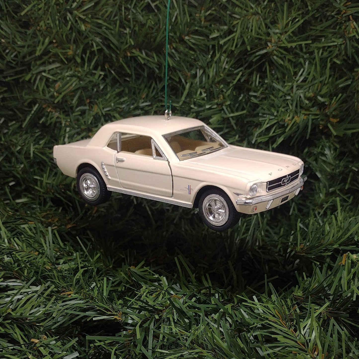 FORD MUSTANG Ornament 1964.5/Early 1965 Christmas Tree Decoration Unique Gift Idea 5 Inch White