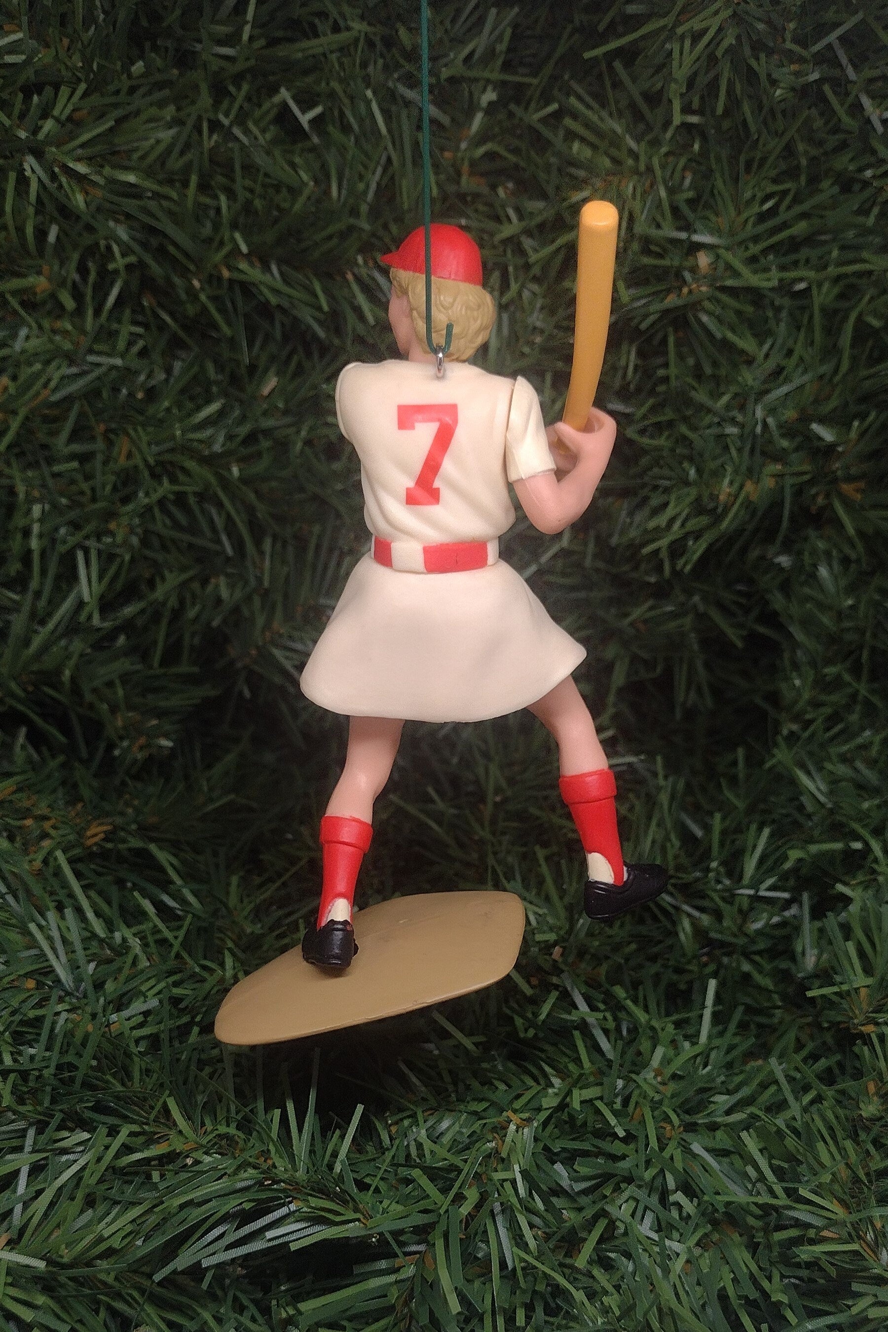 Pepper Davis GRAND RAPIDS CHICKS Christmas tree ornament baseball xmas figure unique gift idea