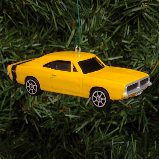 1970 DODGE CHARGER R/T Ornament Christmas Tree Decoration Unique Gift Yellow 1968 1969